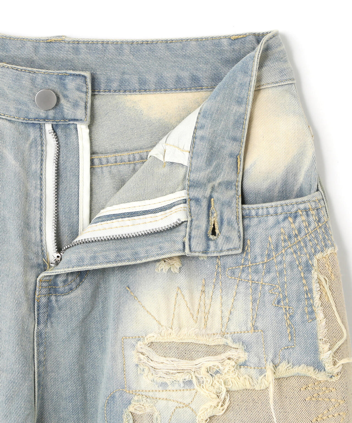 MAVYTH/メヴィス/CRUSH LOOSE DENIM PANTS