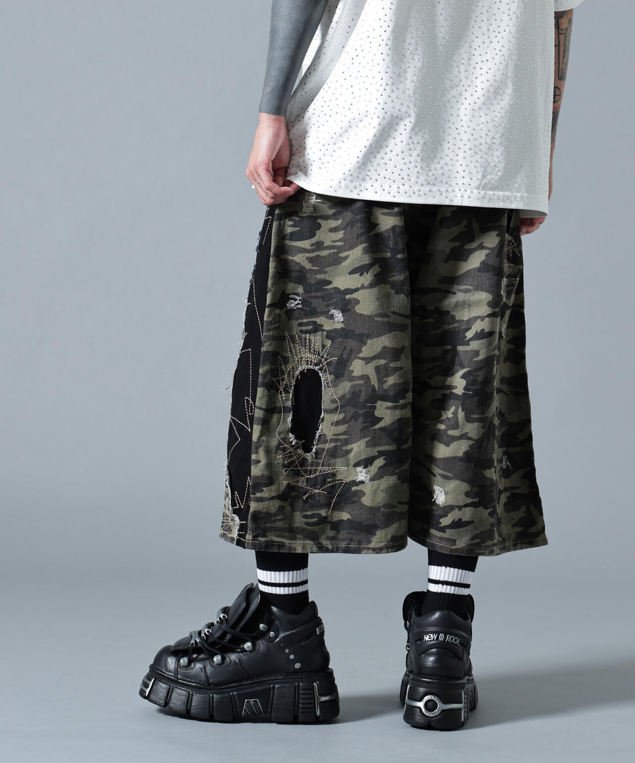 MAVYTH/メヴィス/CAMO DAMAGE DENIM PANTS | L.H.P（エルエイチピー