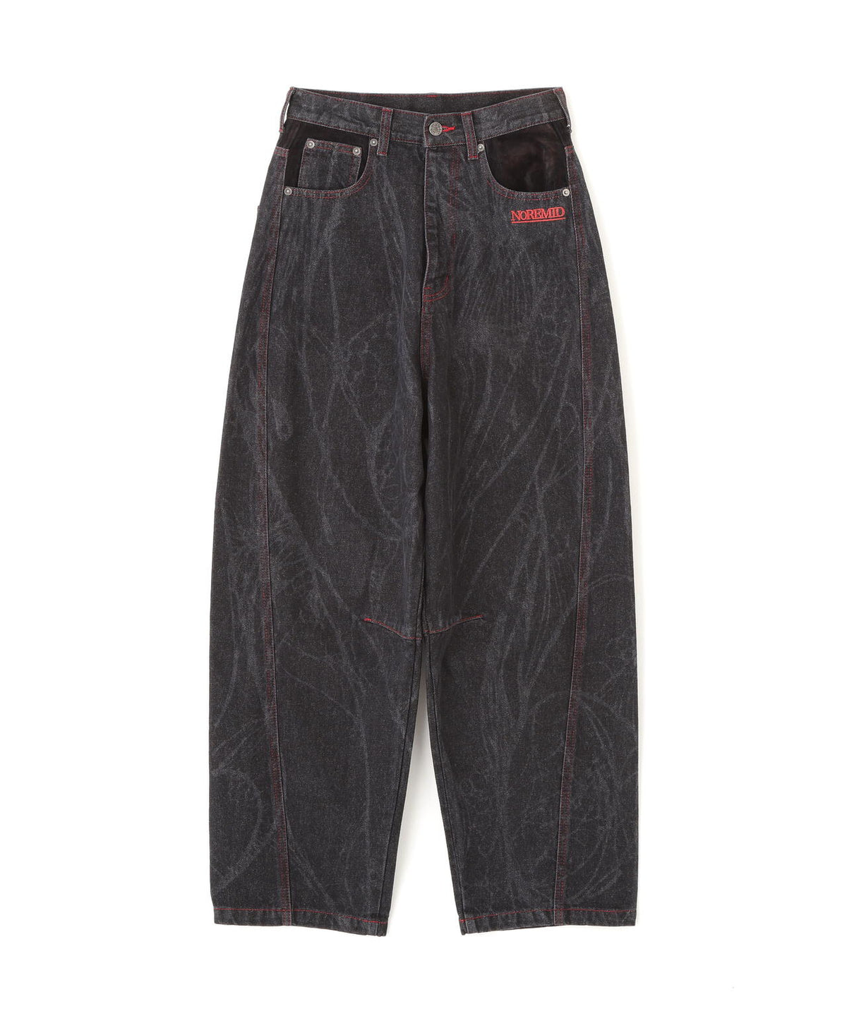 NoRemid/ノーリミッド/【LHP EXCLUSIVE】Leather Pattern Denim Pants