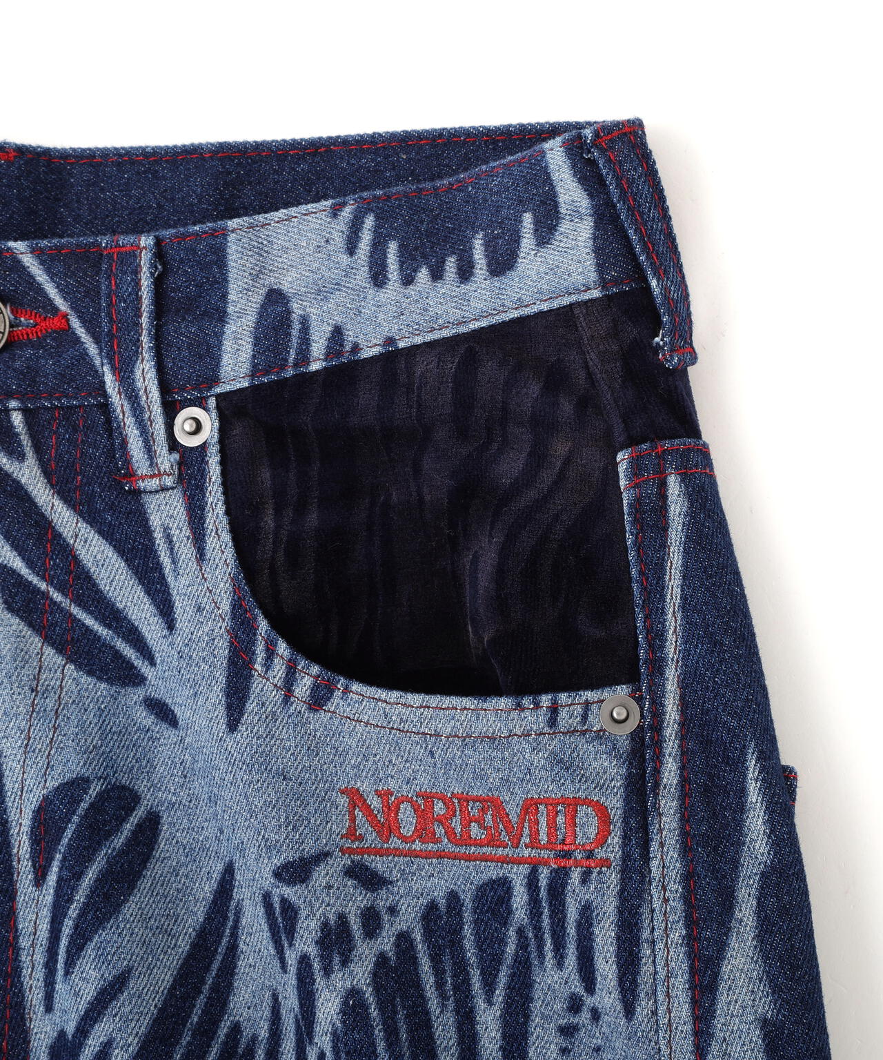noremid デニム M NoRemid/ノーリミッド/【LHP EXCLUSIVE】Leather Pattern Denim Pants