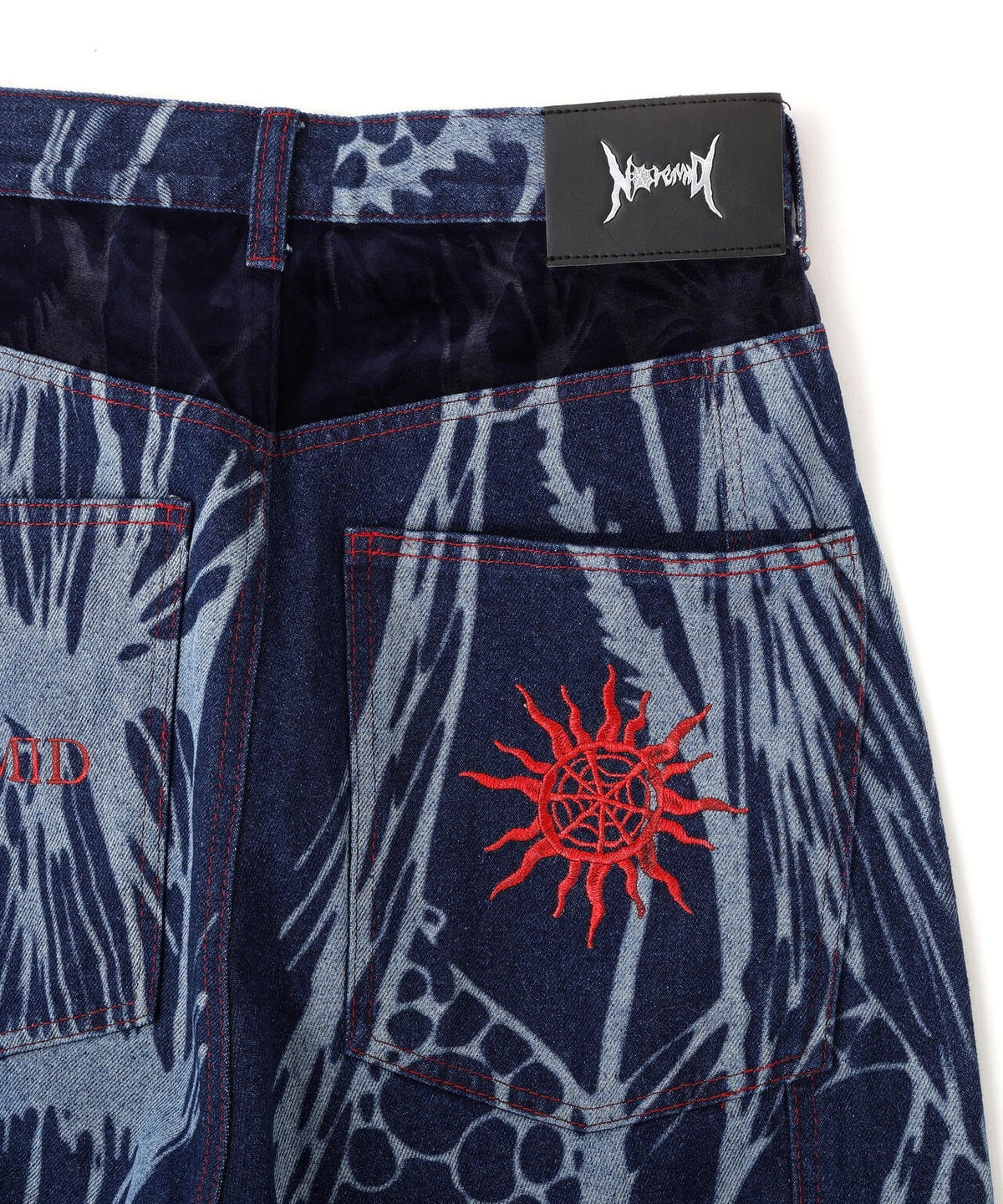 NoRemid/ノーリミッド/【LHP EXCLUSIVE】Leather Pattern Denim Pants