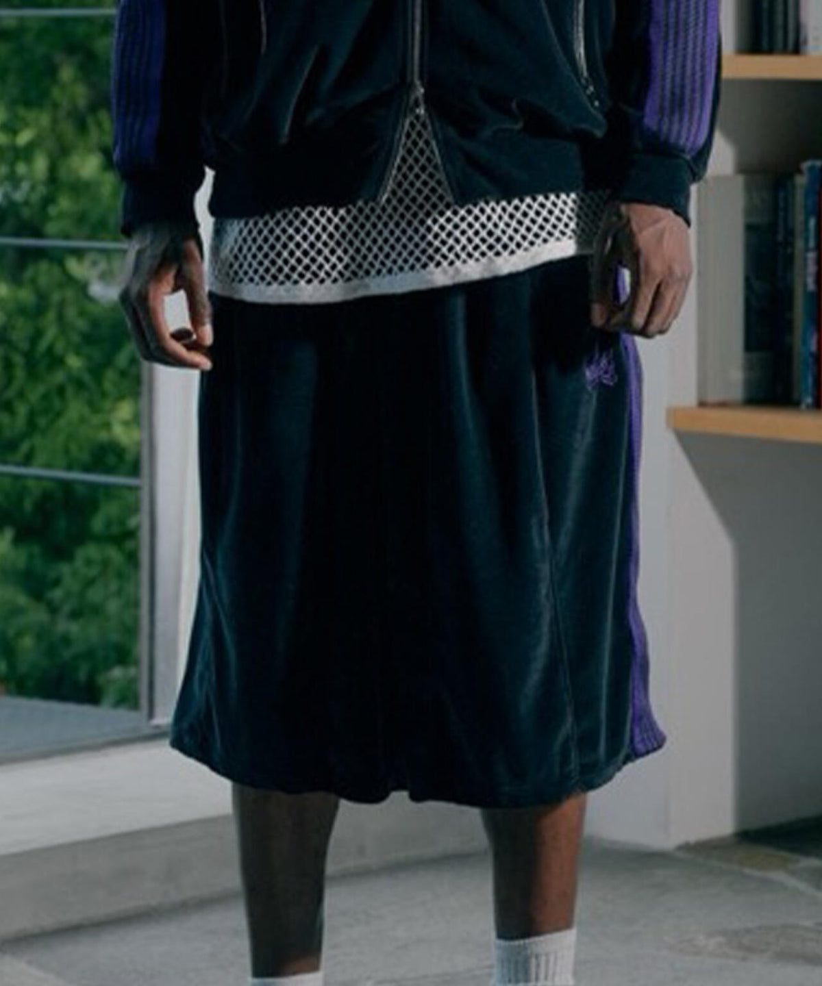 NEEDLES/ニードルズ/【LHP EXCLUSIVE】H.D.TRACK SHORTS - C/PE VELOUR 