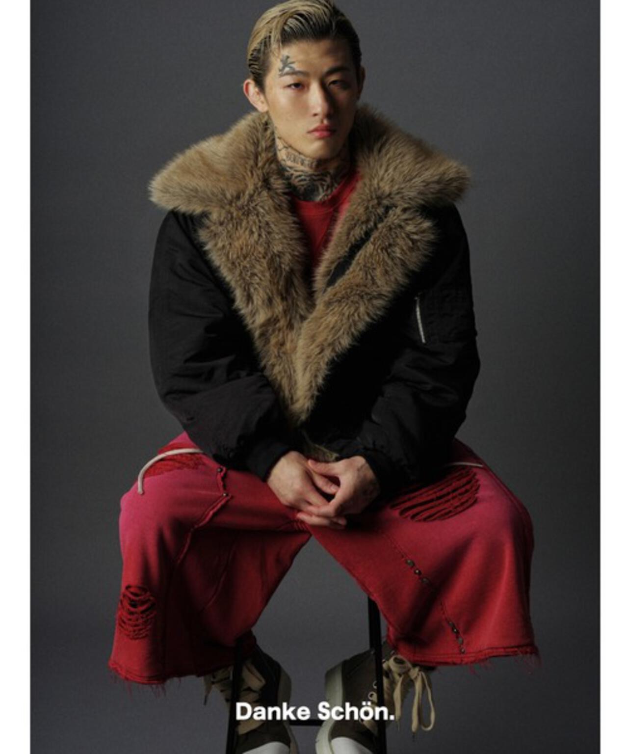 DankeSchon/ダンケシェーン/SULFER CHEMICAL SWEAT W-KNEE