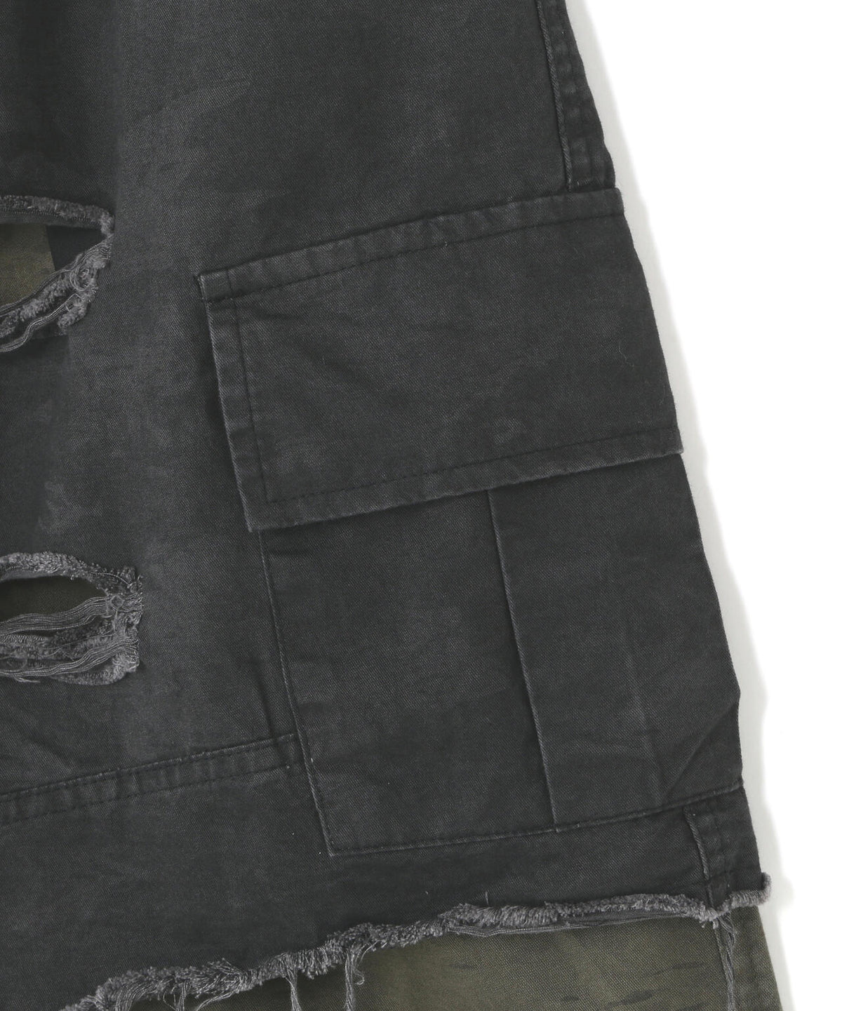 MAVYTH/メヴィス/LAYERED CAMO SHORTS