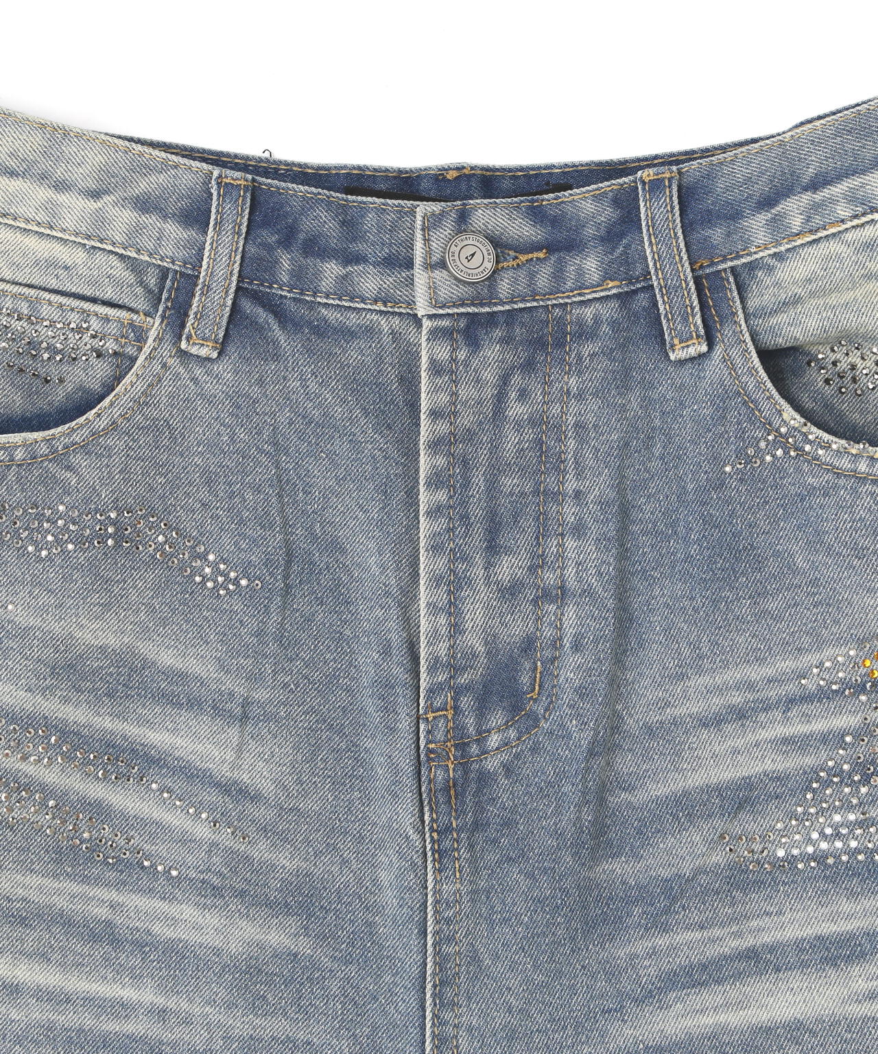 MAVYTH/メヴィス/VOLTAGE GLITTER DENIM SHORTS