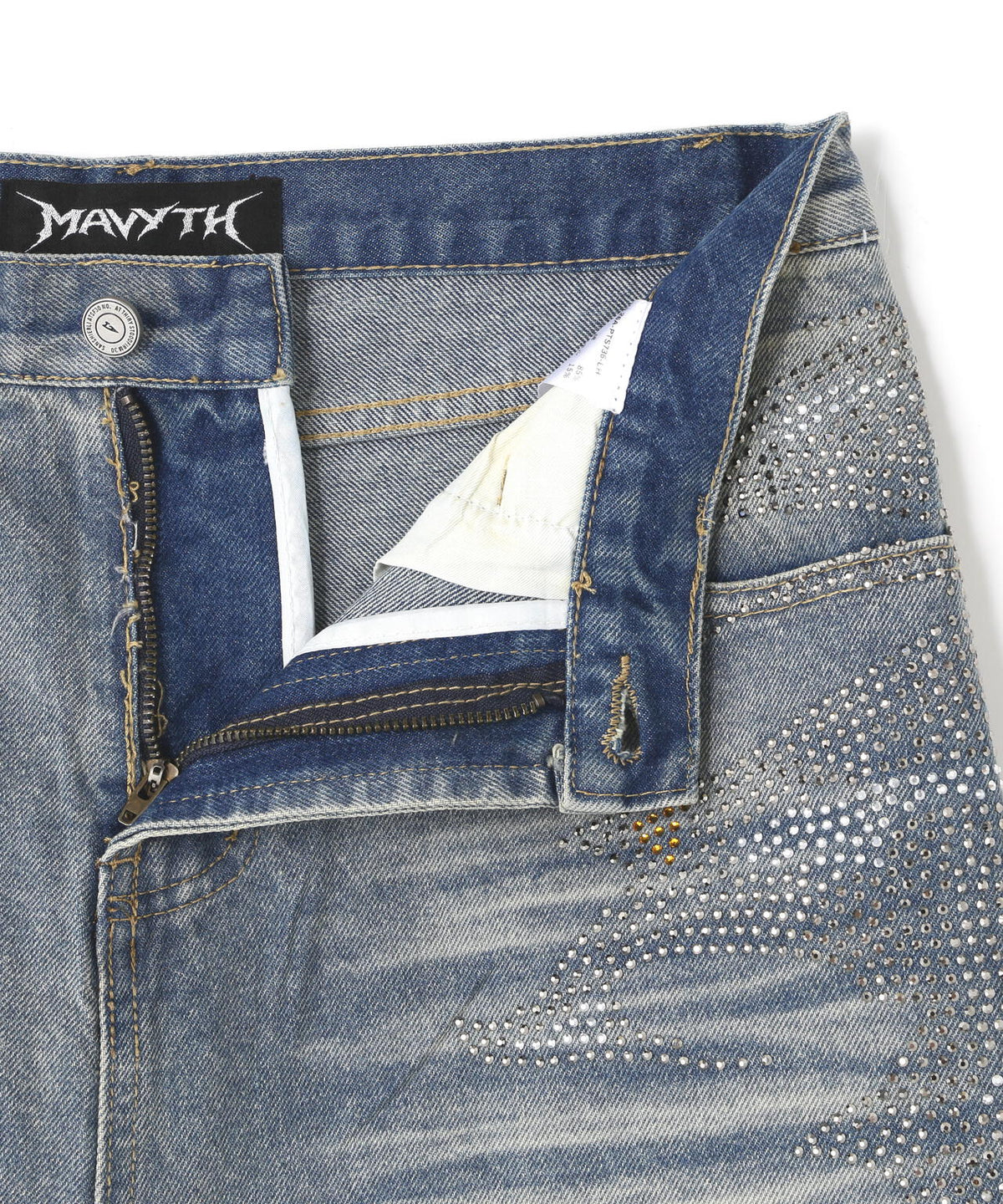 MAVYTH/メヴィス/VOLTAGE GLITTER DENIM SHORTS