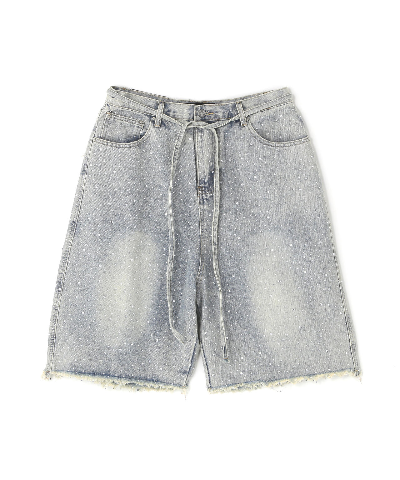MAVYTH/メヴィス/CUT-OFF RHINESTONE DENIM SHORTS | L.H.P