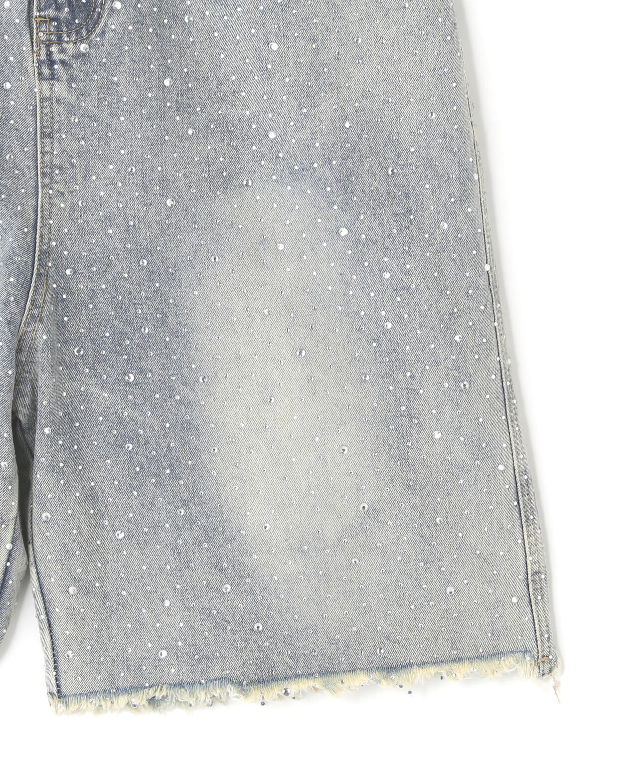 MAVYTH/メヴィス/CUT-OFF RHINESTONE DENIM SHORTS