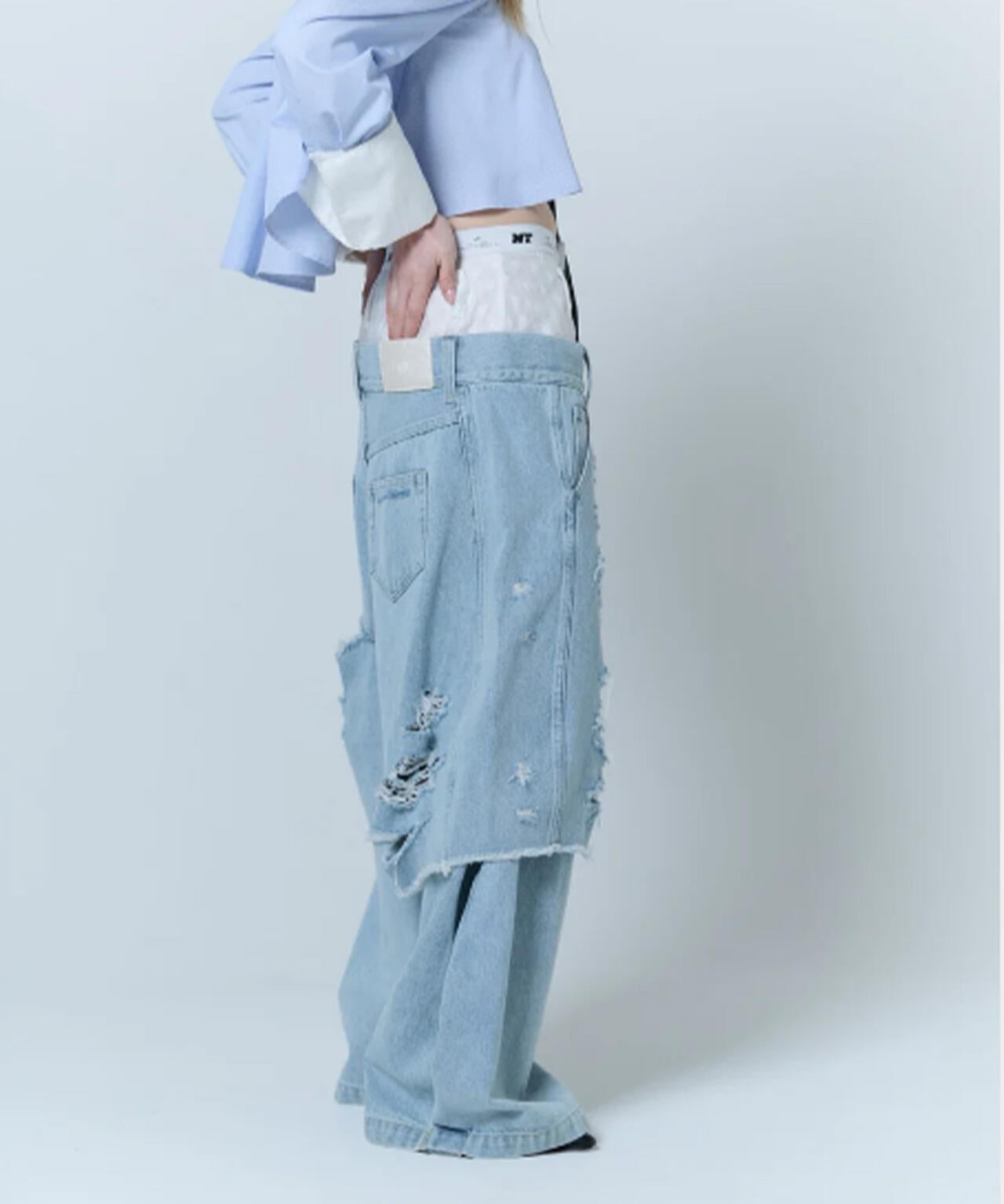 neith./ネイス/Destroyed Denim and Leg cover | L.H.P