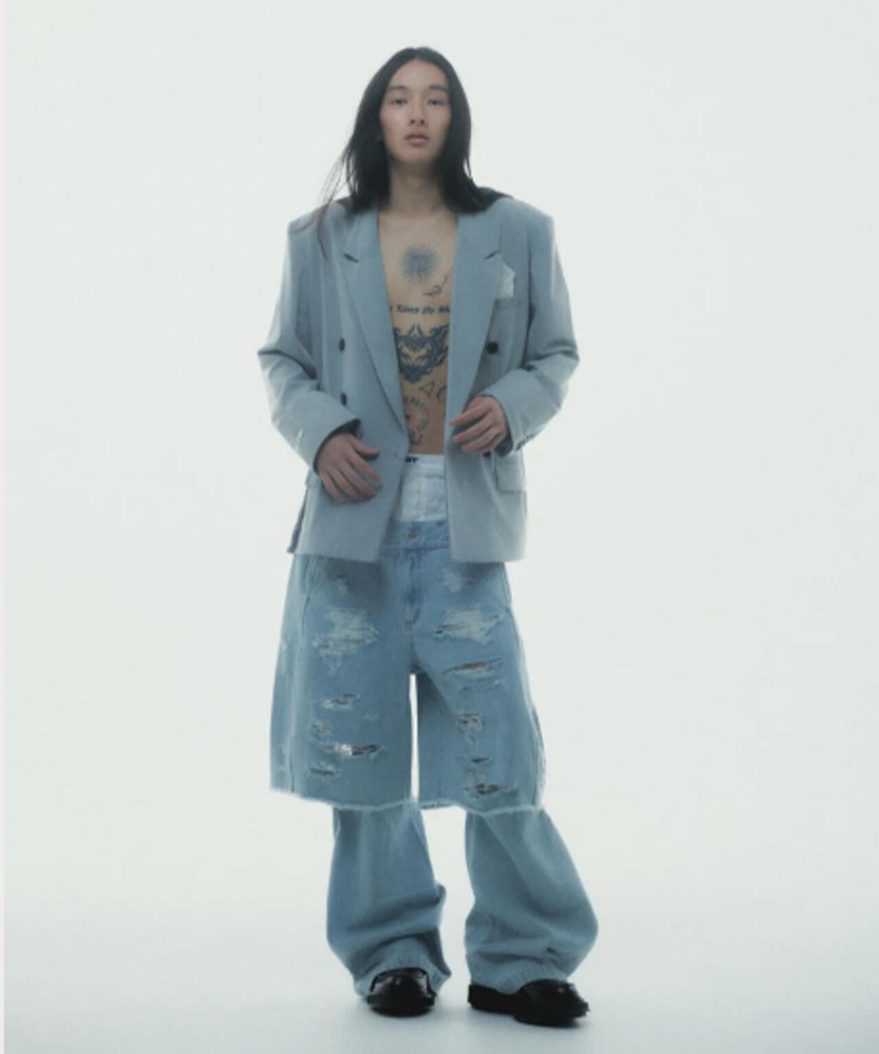 neith./ネイス/Destroyed Denim and Leg cover | L.H.P