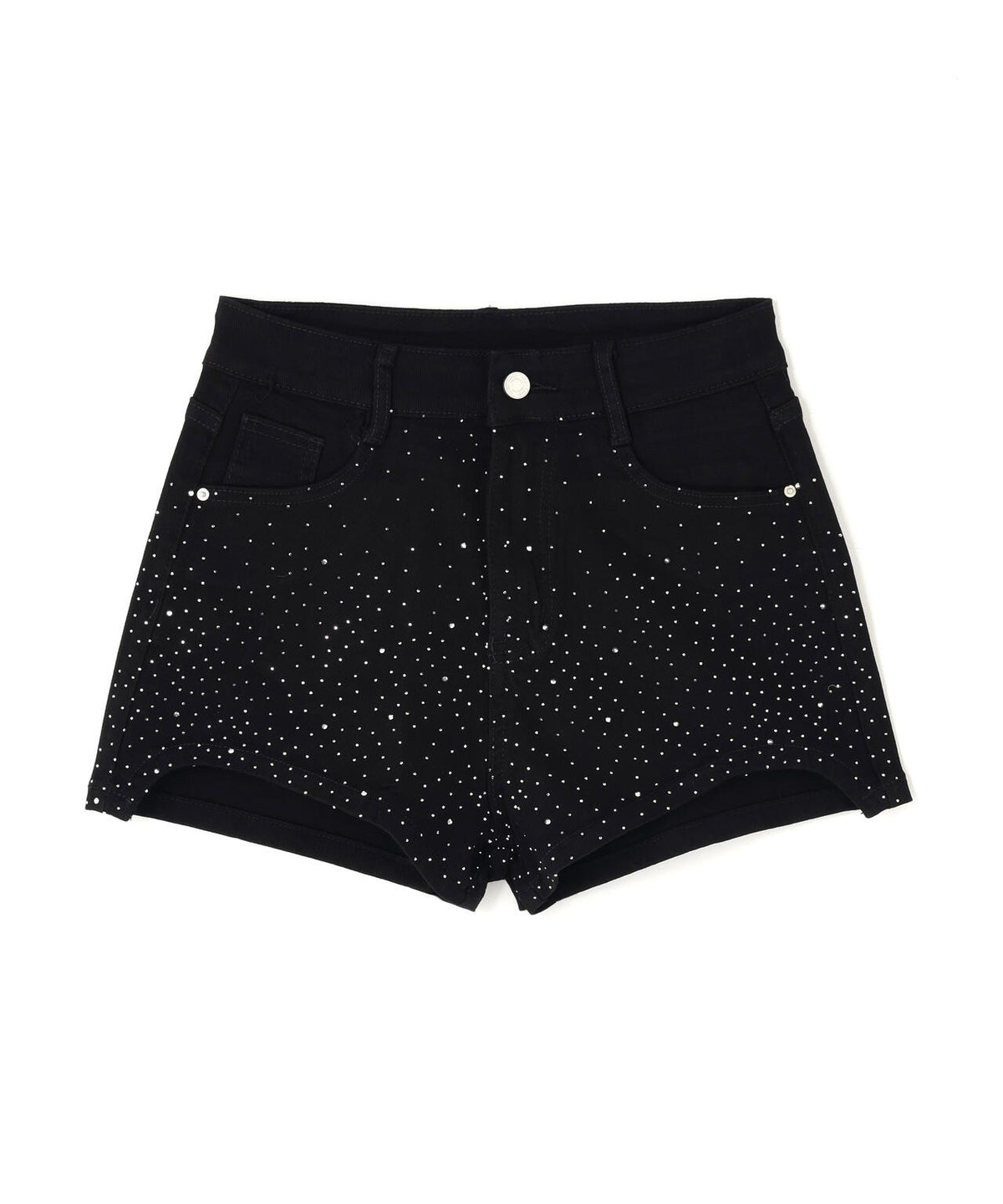 MAVYTH/メヴィス/RHINESTONE FADED DENIM SHORTS