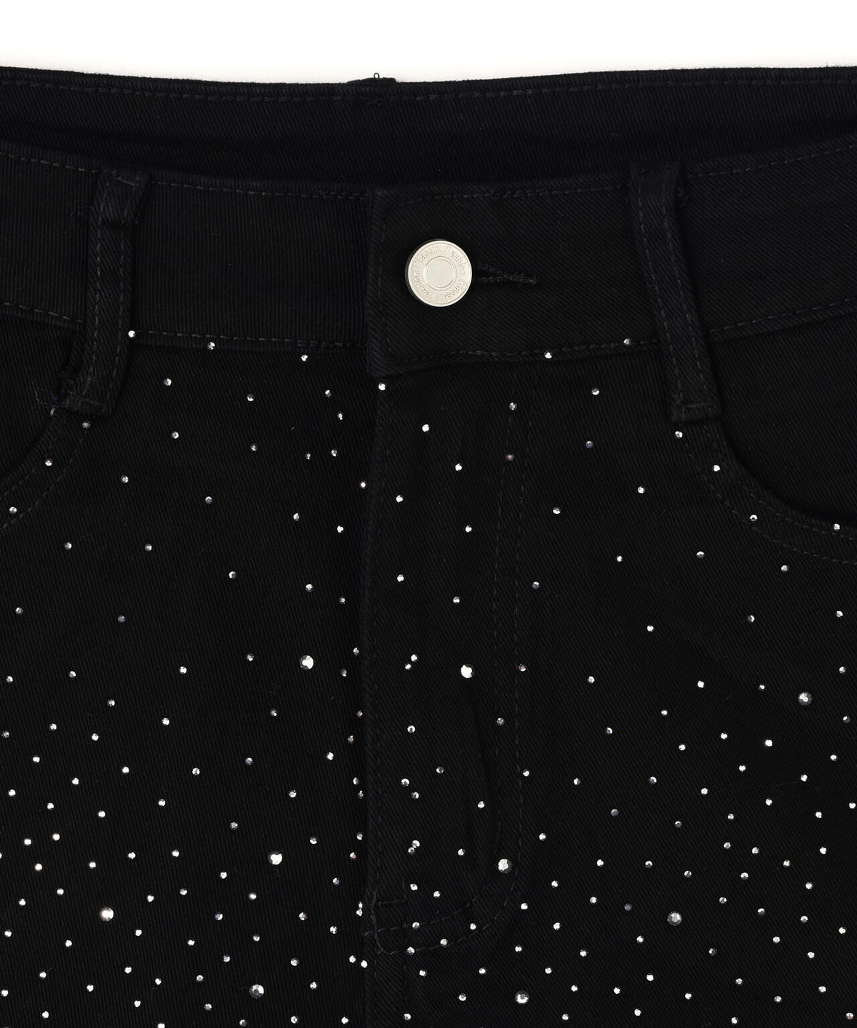 MAVYTH/メヴィス/RHINESTONE FADED DENIM SHORTS