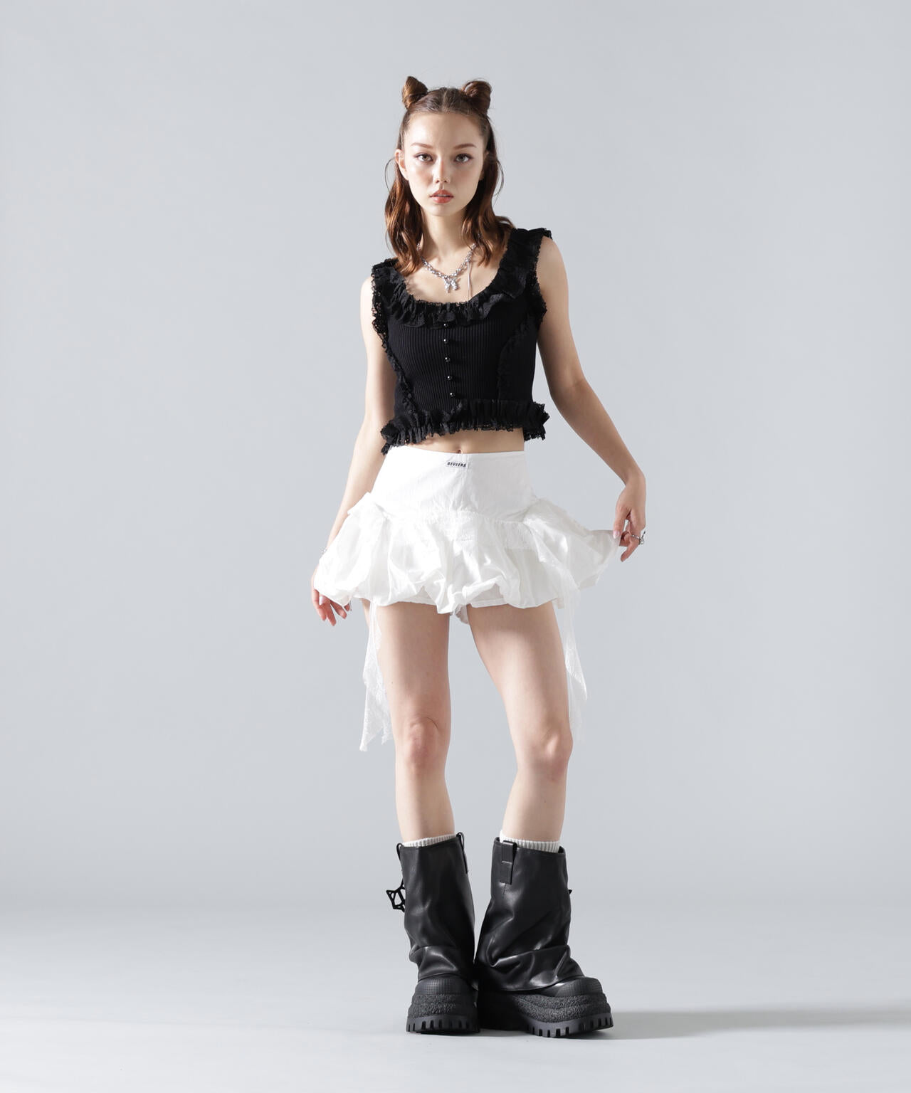 MAVYTH/メヴィス/FRILL TIERED LACE SKIRT | L.H.P（エルエイチピー