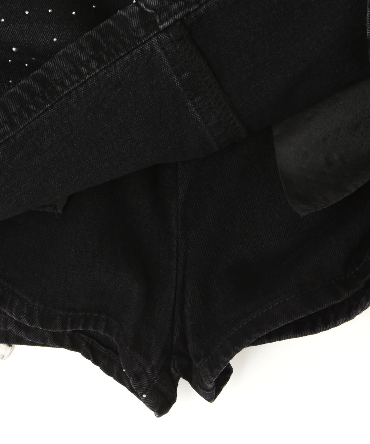 MAVYTH/メヴィス/RHINESTONE MINI SKIRT