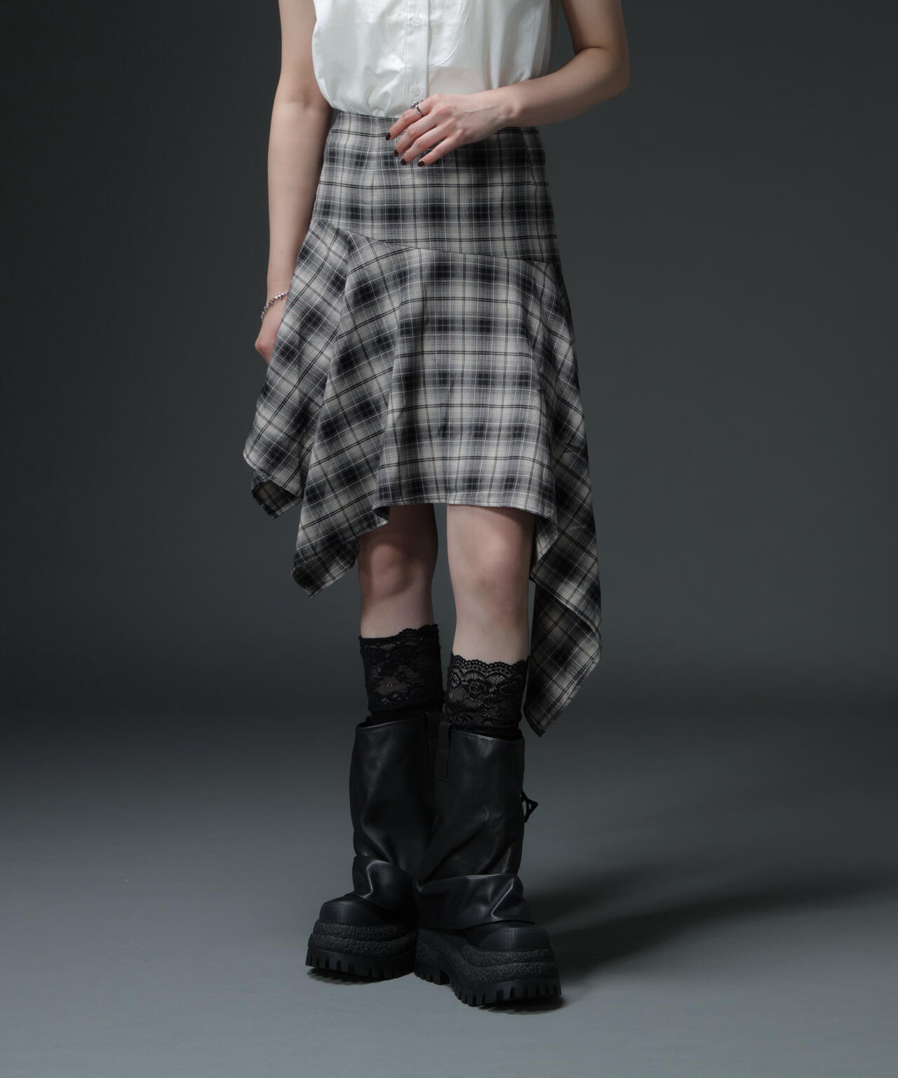 MAVYTH/メヴィス/TROMPEIL CHECK SKIRT | L.H.P（エルエイチピー
