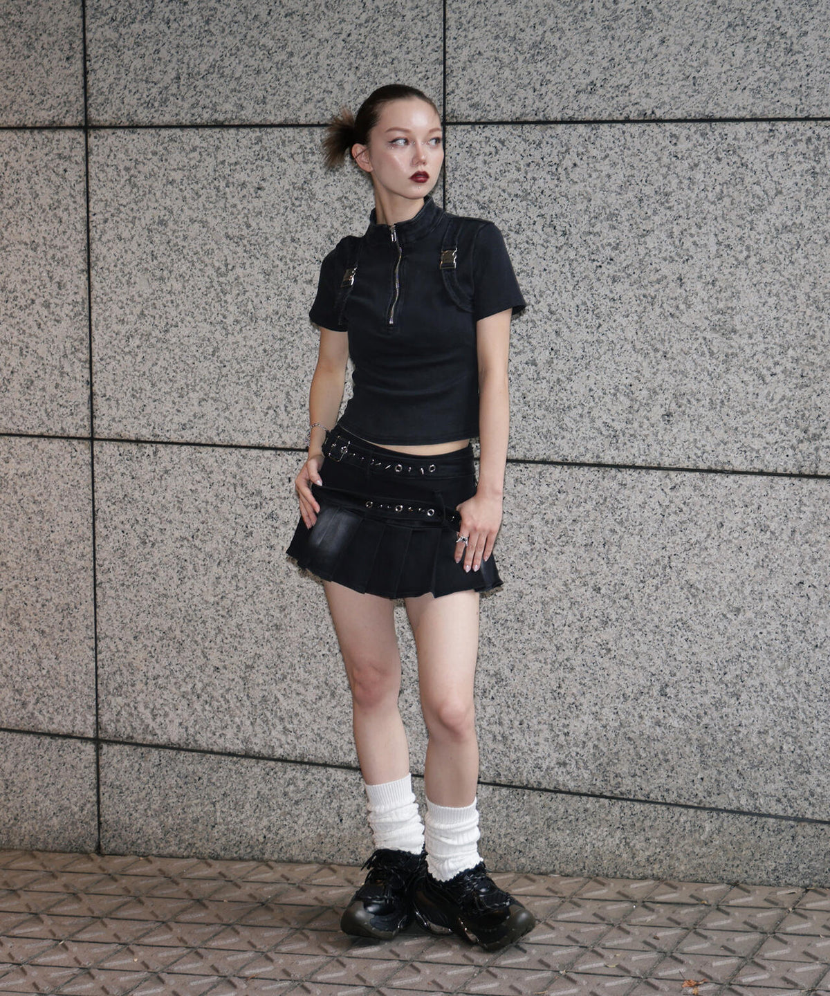 MAVYTH/メヴィス/DOUBLE BELTED SKIRT