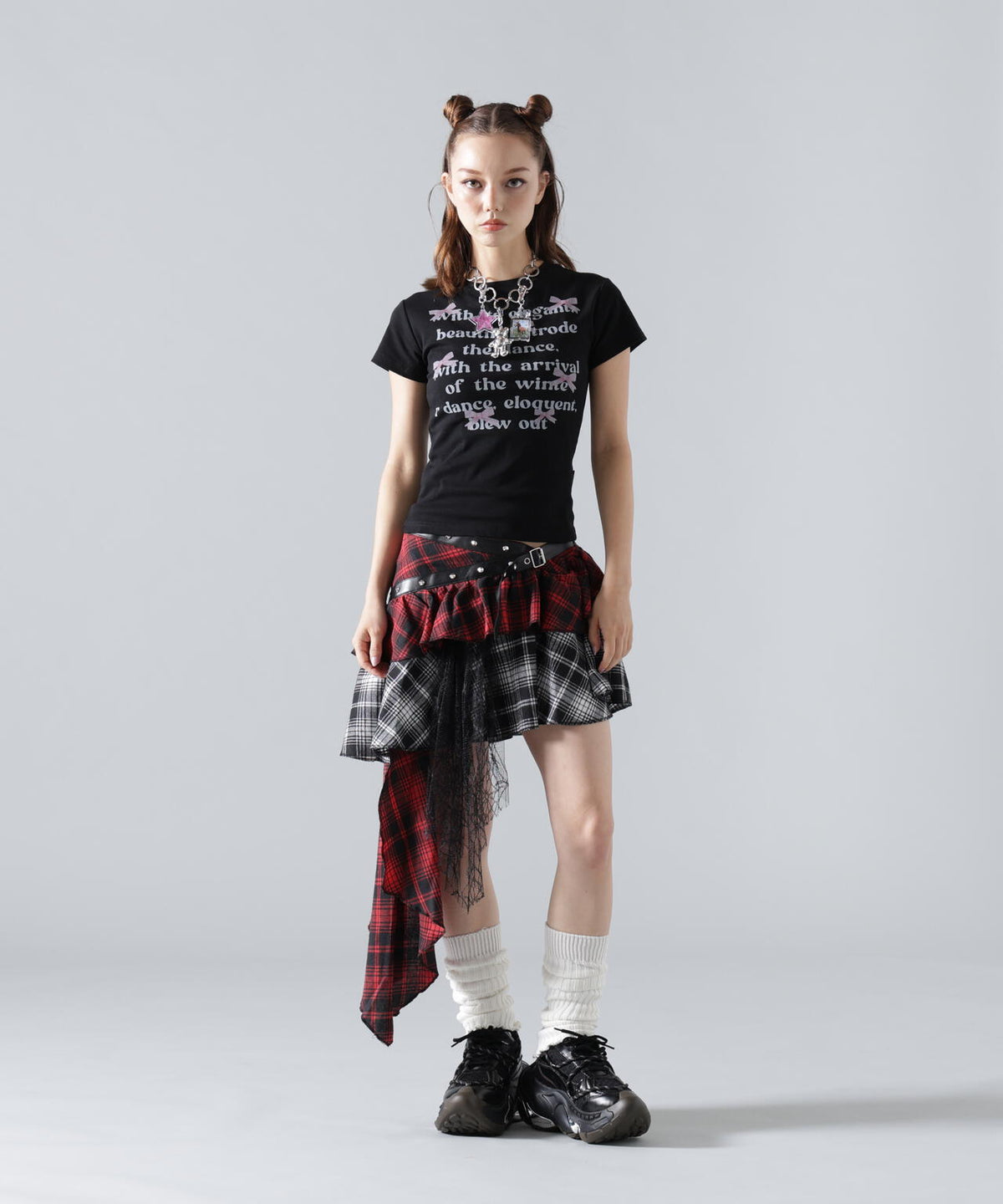 MAVYTH/メヴィス/CHECK WRAP SKIRT