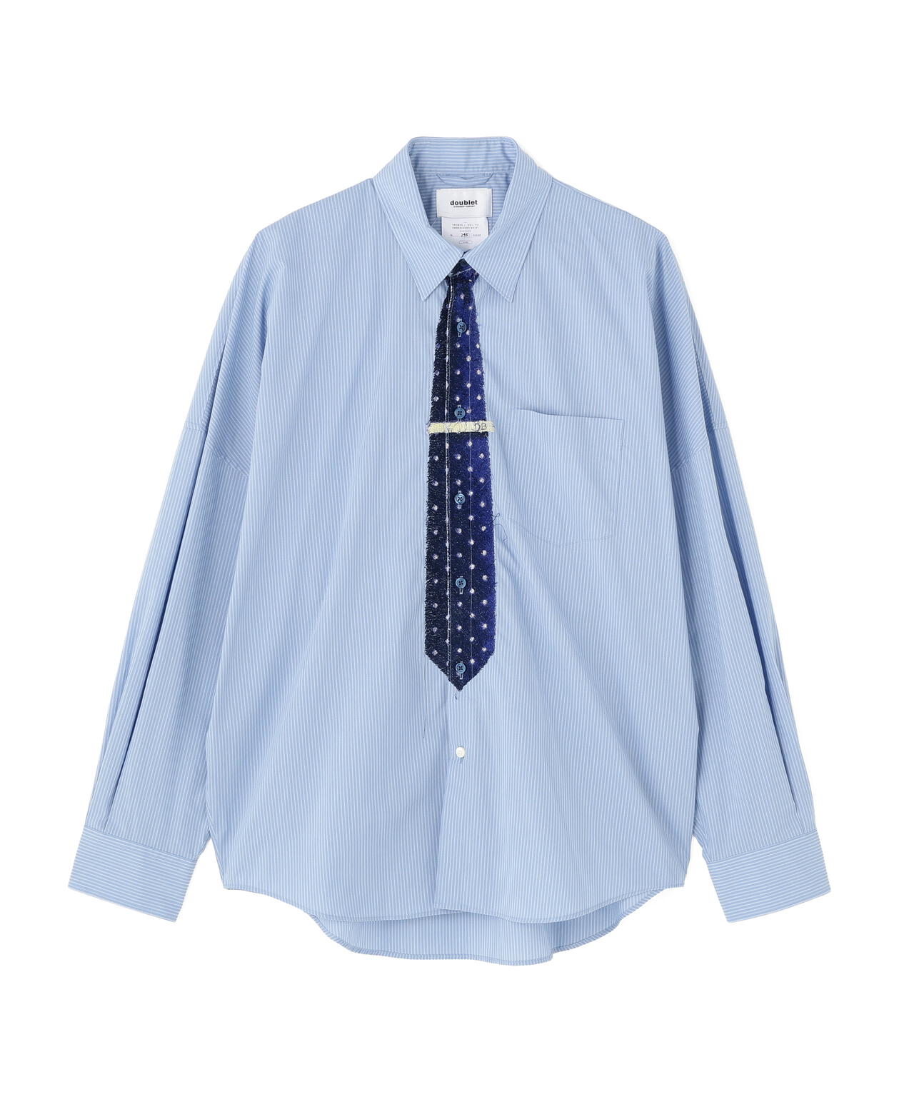 ダブレット Doublet シャツ doublet/ダブレット/TROMPE L'OEIL TIE EMBROIDERY SHIRT | L.H.P