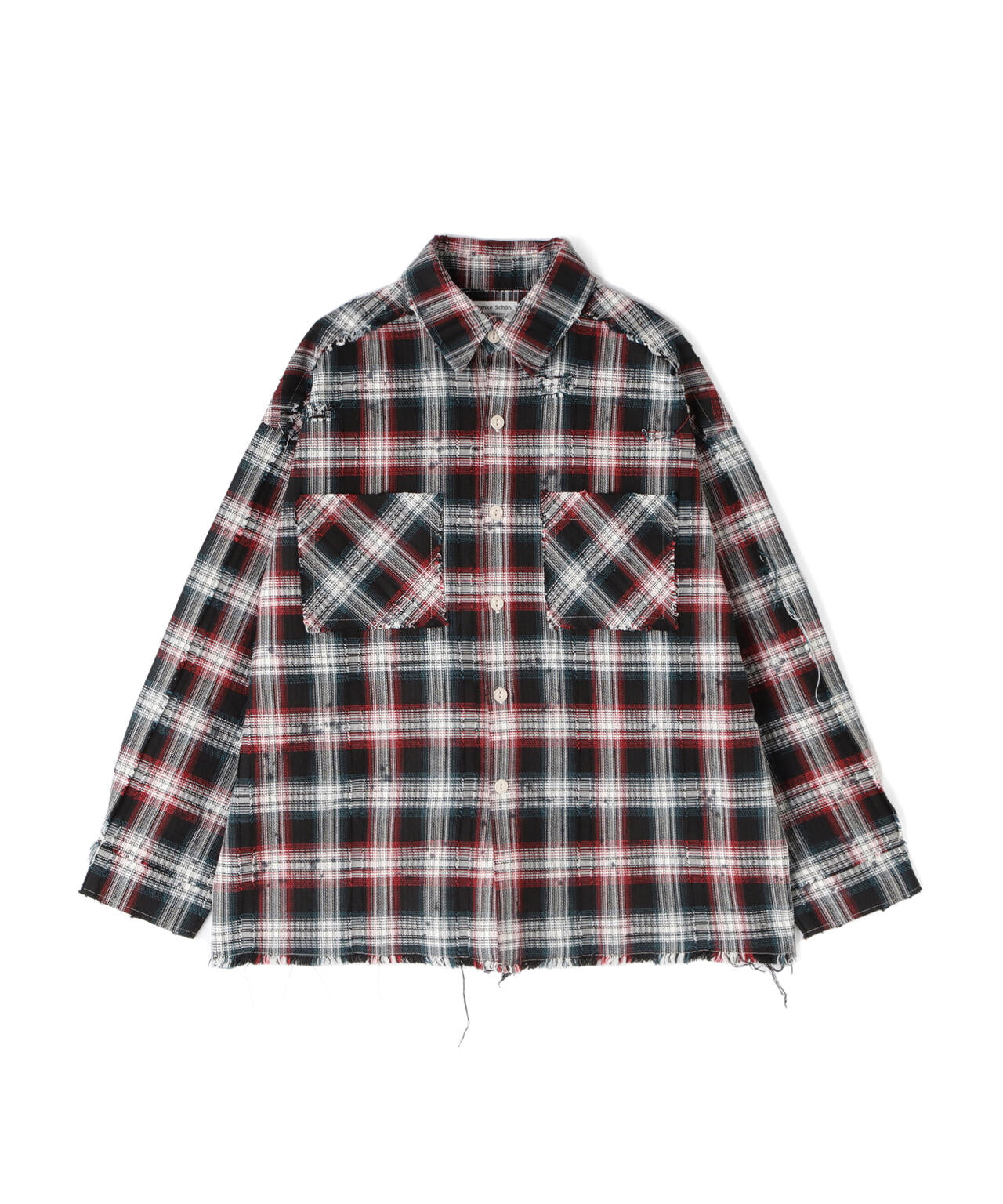 DankeSchon/ダンケシェーン/FLANNEL DAMAGE SHIRTS DOBBY | L.H.P