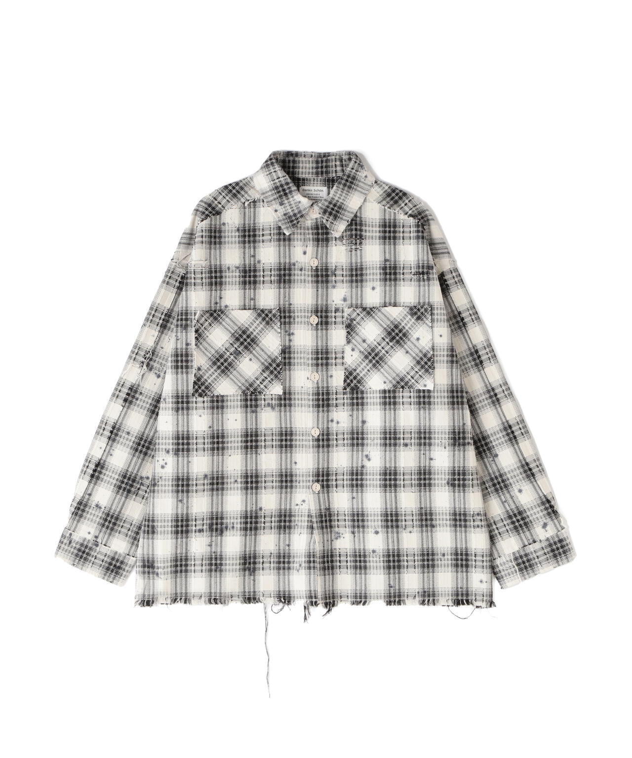 DankeSchon/ダンケシェーン/FLANNEL DAMAGE SHIRTS DOBBY | L.H.P