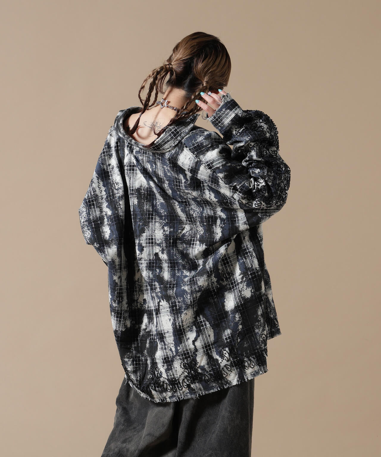 DankeSchon/ダンケシェーン/FLANNEL DAMAGE SHIRTS GRIME | L.H.P