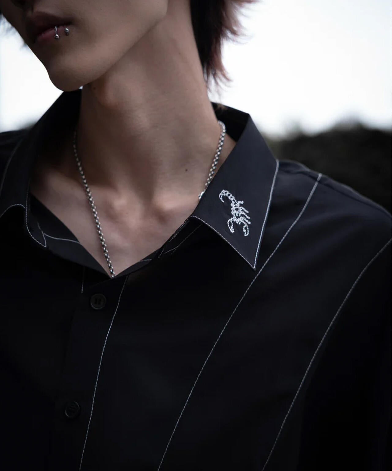 gibous/ギボス/Sheer Stitch Scorpion Shirt | L.H.P（エルエイチピー