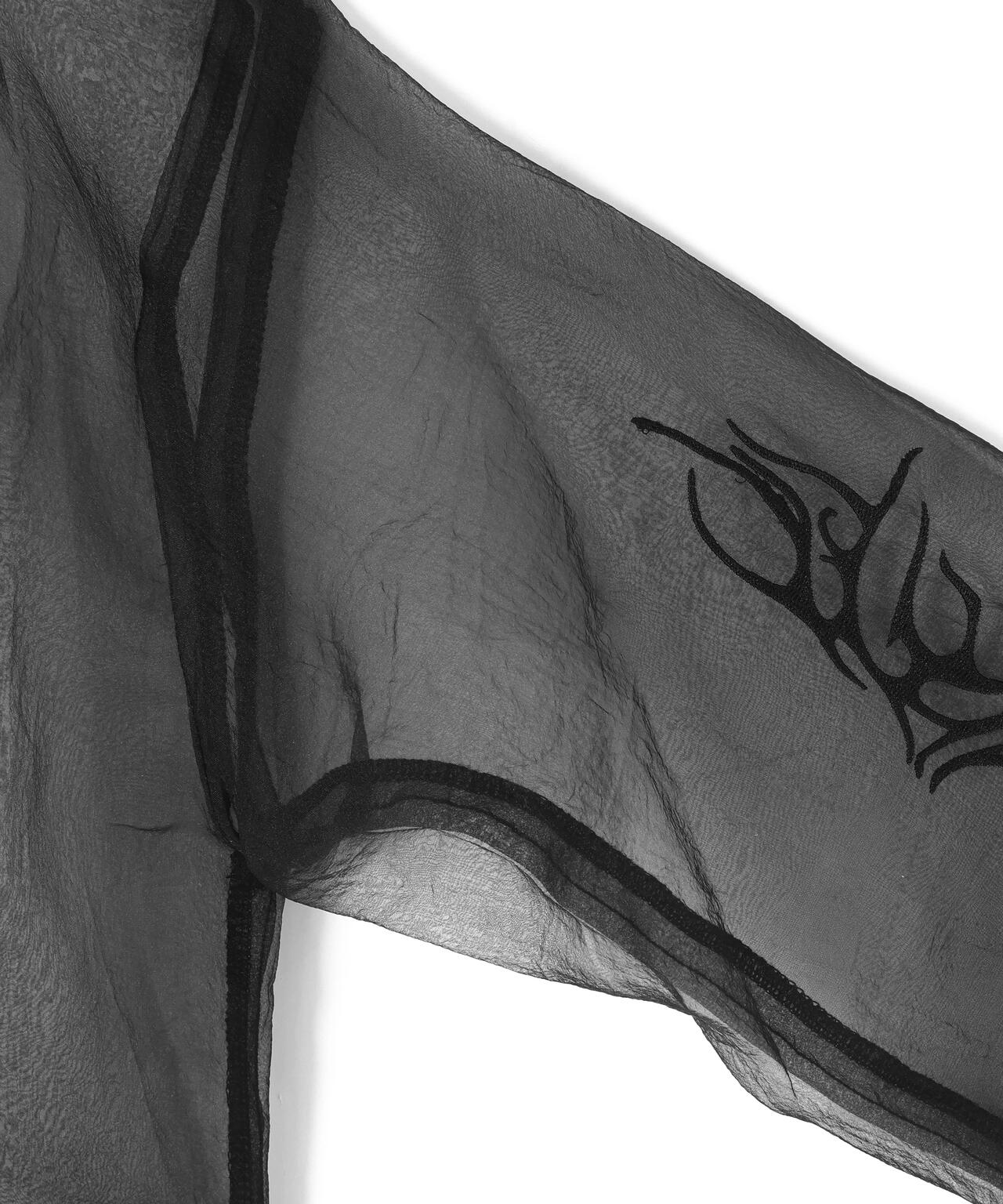 gibous/ギボス/tatoo sheer shirt