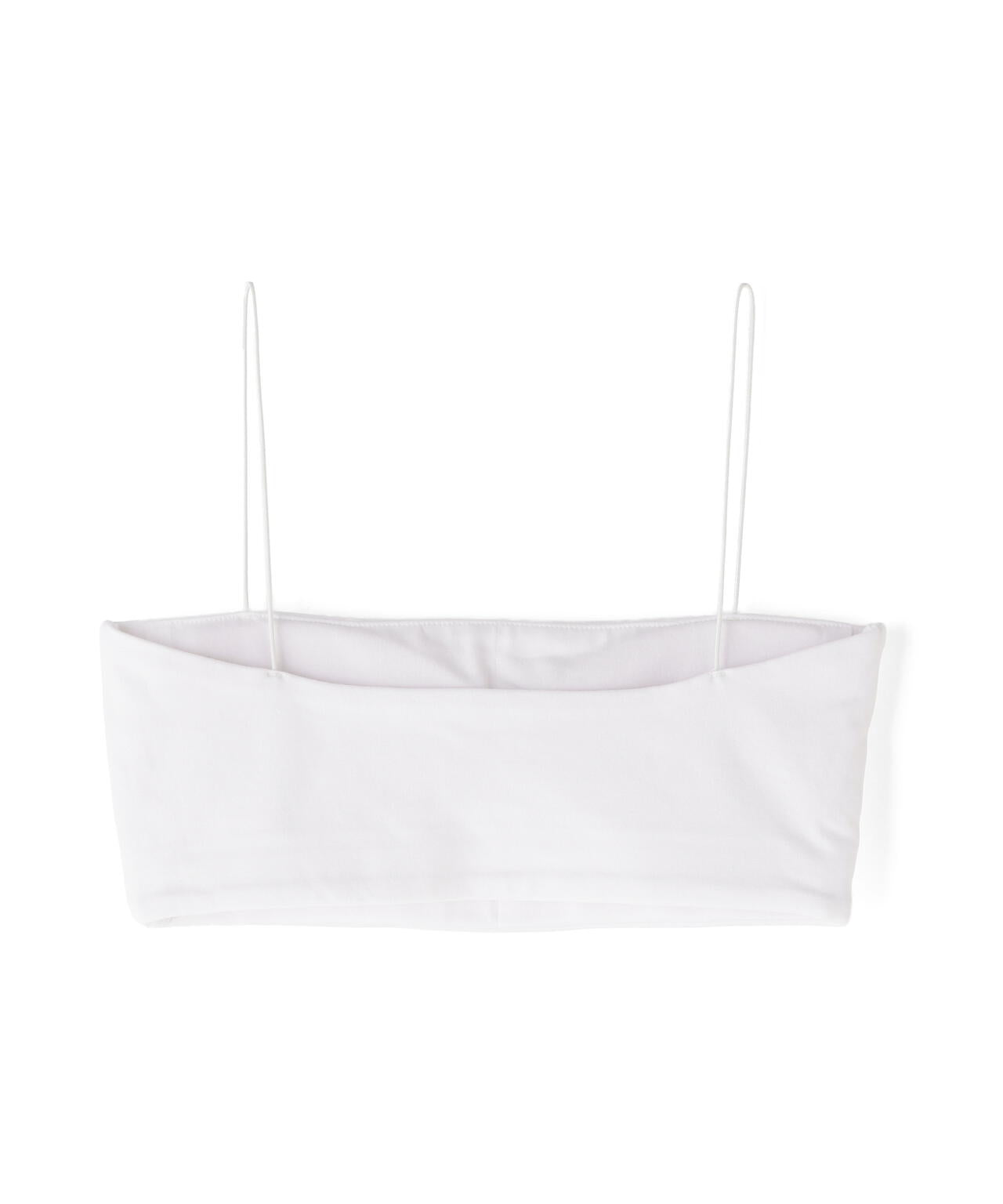 CLANE THIN CORD BANDEAU TOPS ホワイト CLANE/クラネ/THIN CORD BANDEAU BRA TOPS | L.H.P（エルエイチピー
