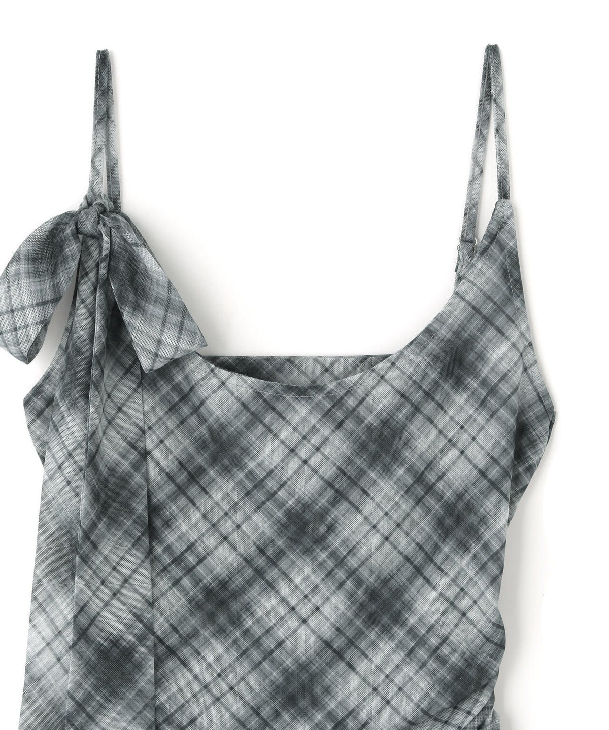 MAVYTH/メヴィス/ASYMMETRY FRILL CHECK TOP