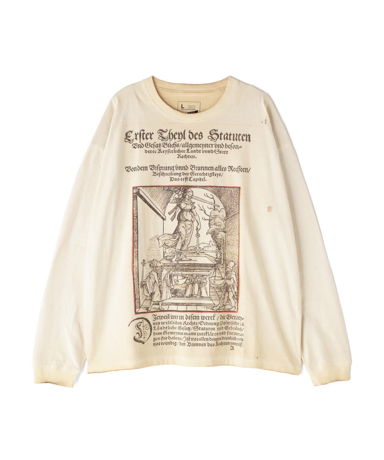 DankeSchon/ダンケシェーン/SPRAYBURN L/S TEE BIBLE