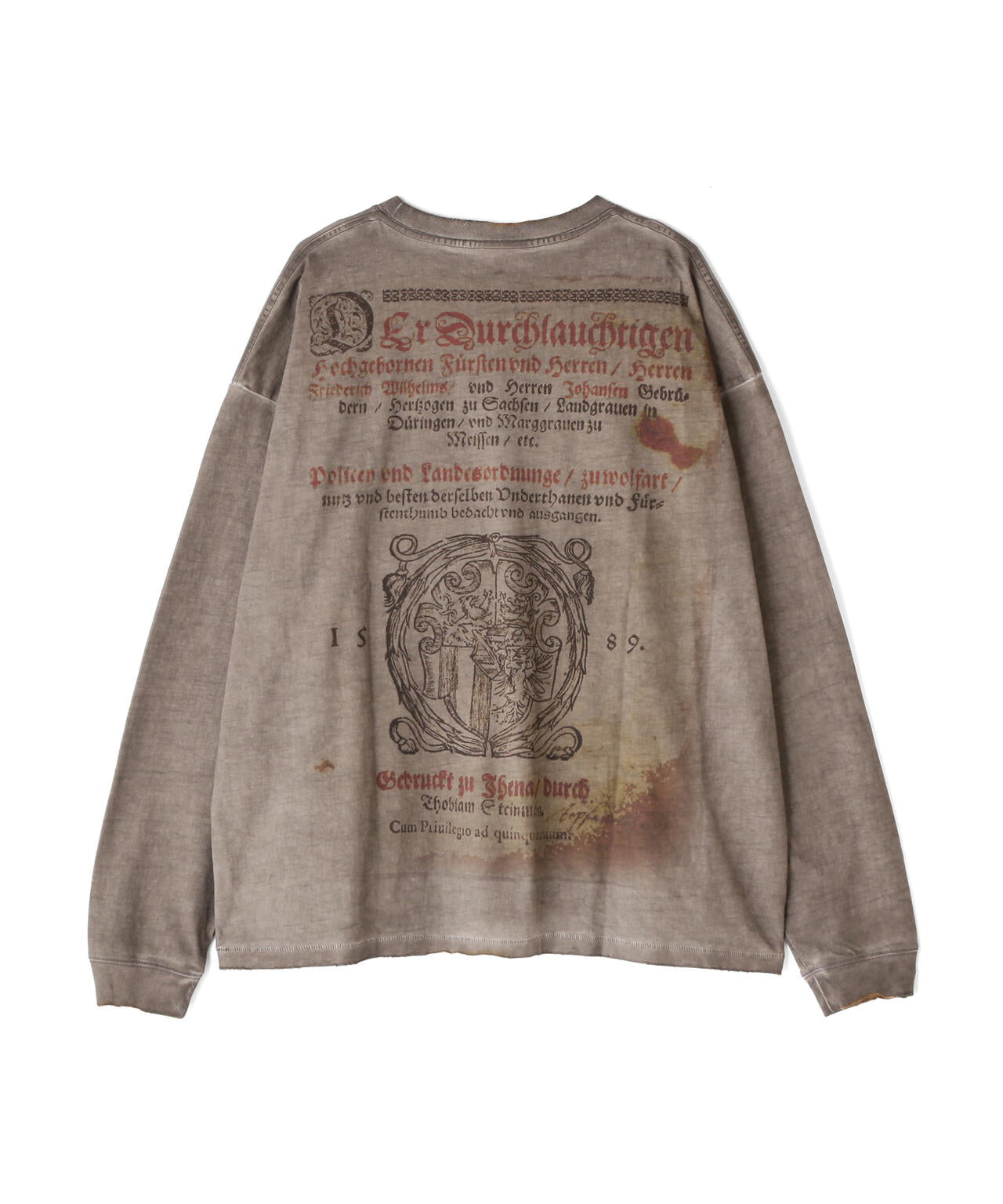 DankeSchon/ダンケシェーン/SPRAYBURN L/S TEE BIBLE