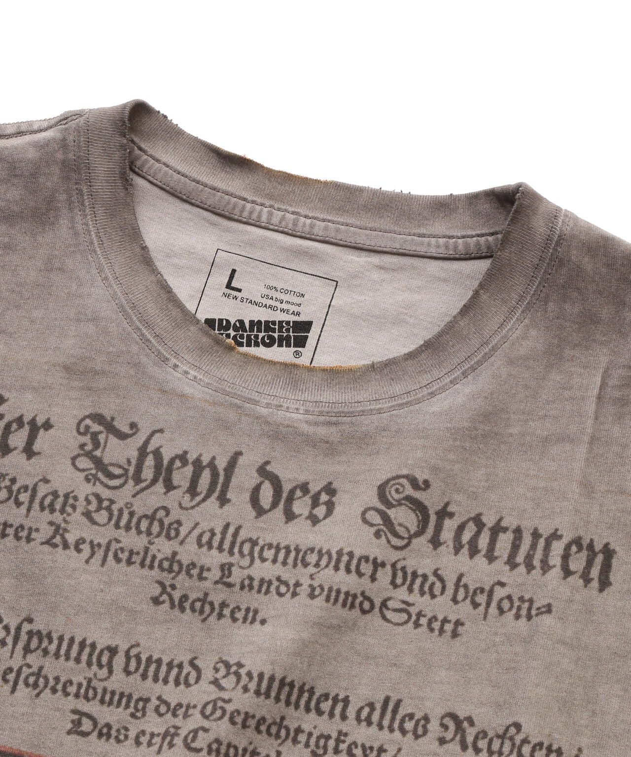 DankeSchon/ダンケシェーン/SPRAYBURN L/S TEE BIBLE