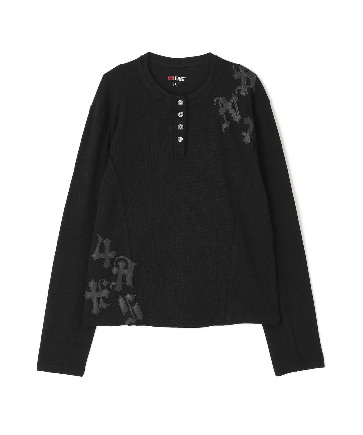 DND4DES/ディーエヌディーフォーデス/Henley Patch L/S Tee