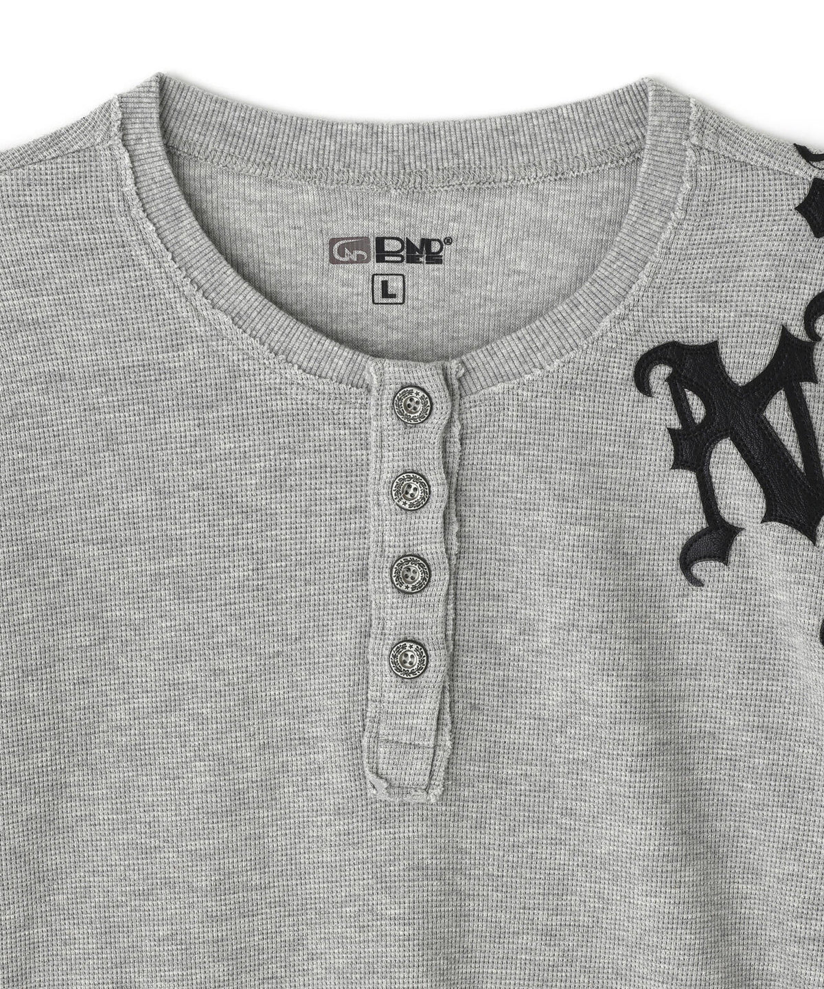 DND4DES/ディーエヌディーフォーデス/Henley Patch L/S Tee