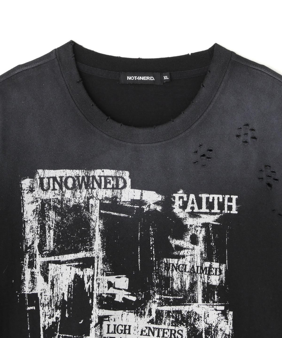 NOT4NERD/ノットフォーナード/Unknown Records Bleach Washed Long Sleeve Ligh