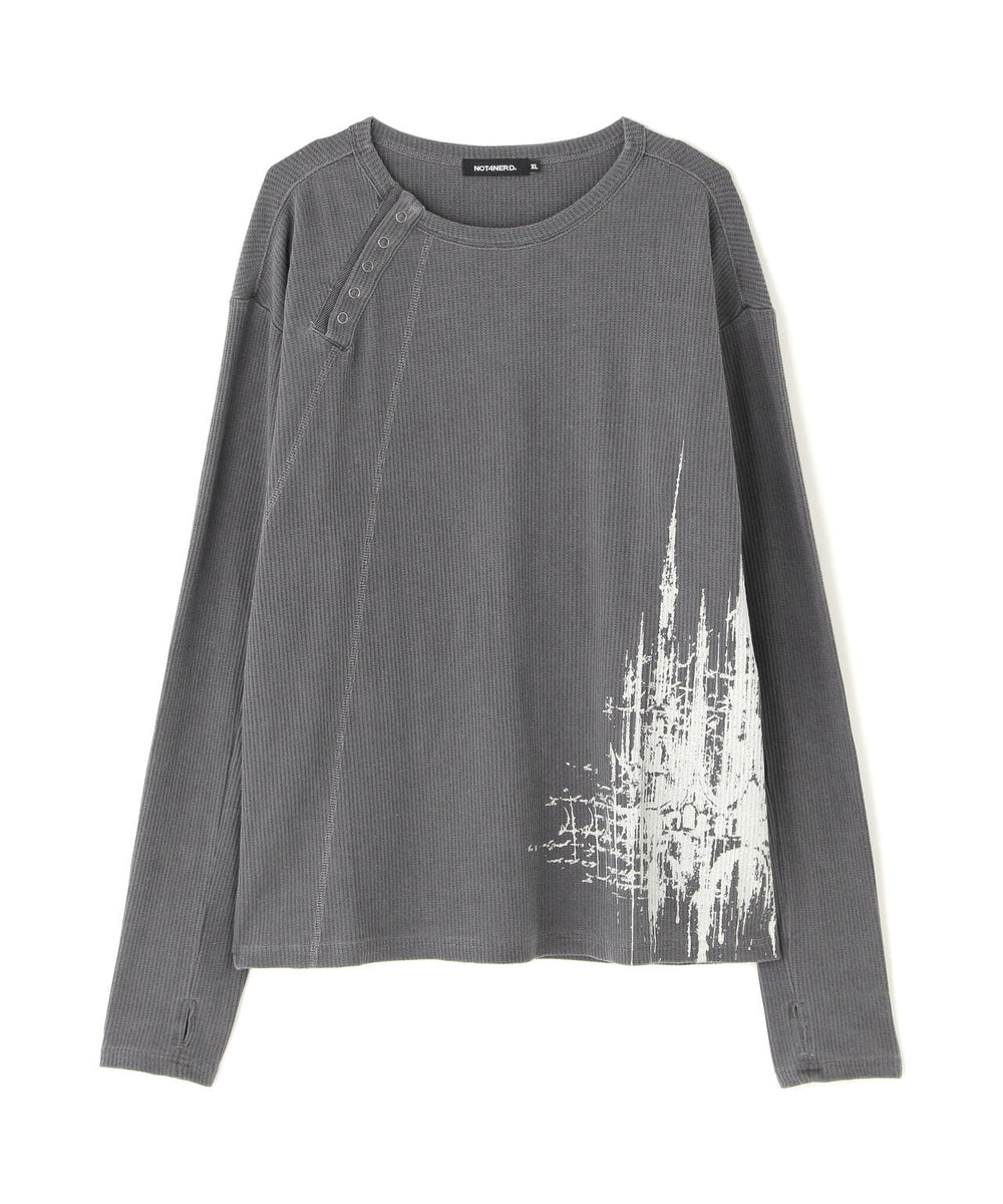 NOT4NERD/ノットフォーナード/DIAGONAL SEAM WFL HENLEY NECK L/S TEE | L.H.P（エルエイチ ...