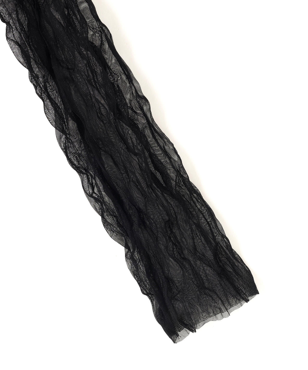 CLANE/クラネ/CRINKLED PLEAT SHEER TULLE TOPS