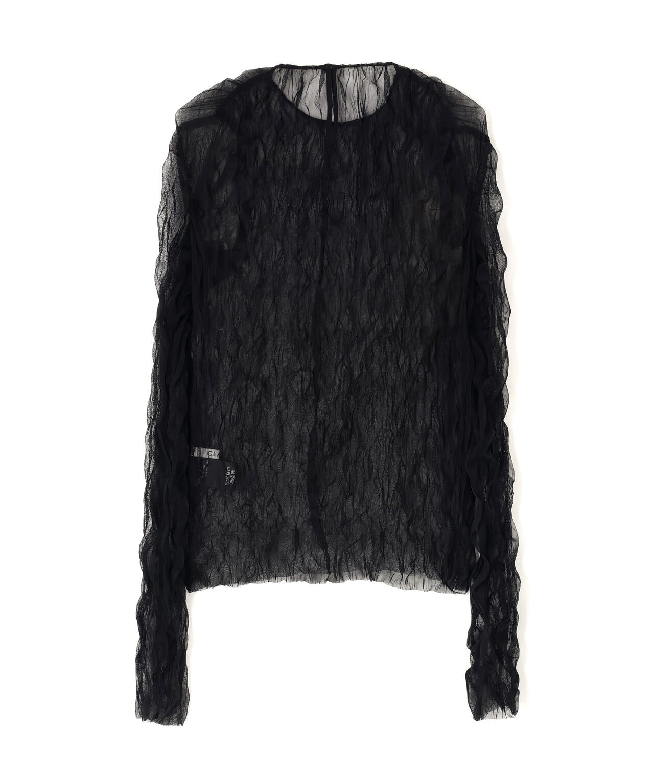 CLANE/クラネ/CRINKLED PLEAT SHEER TULLE TOPS | L.H.P