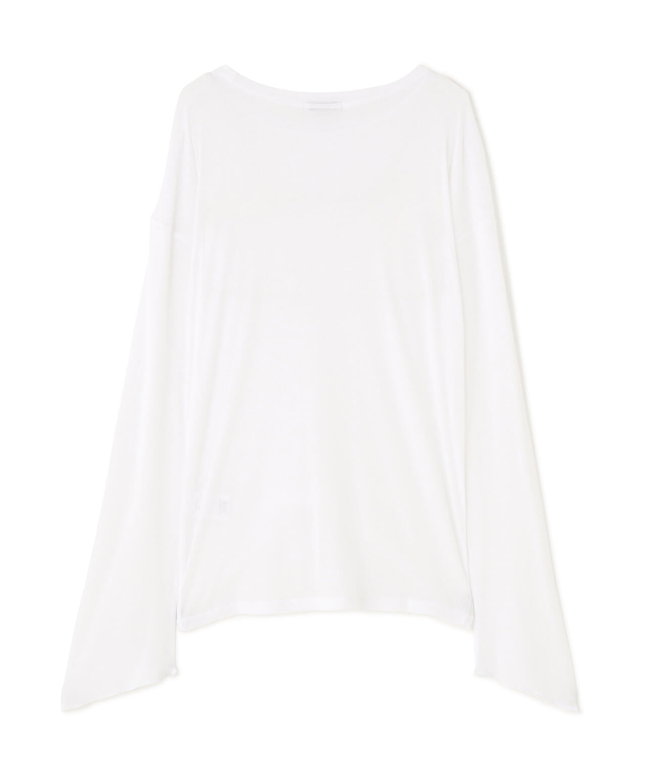 CLANE クラネ ポップコーン 半袖 トップス ホワイト CLANE/クラネ/SHEER LOOSE CUT TOPS | L.H.P（エルエイチピー