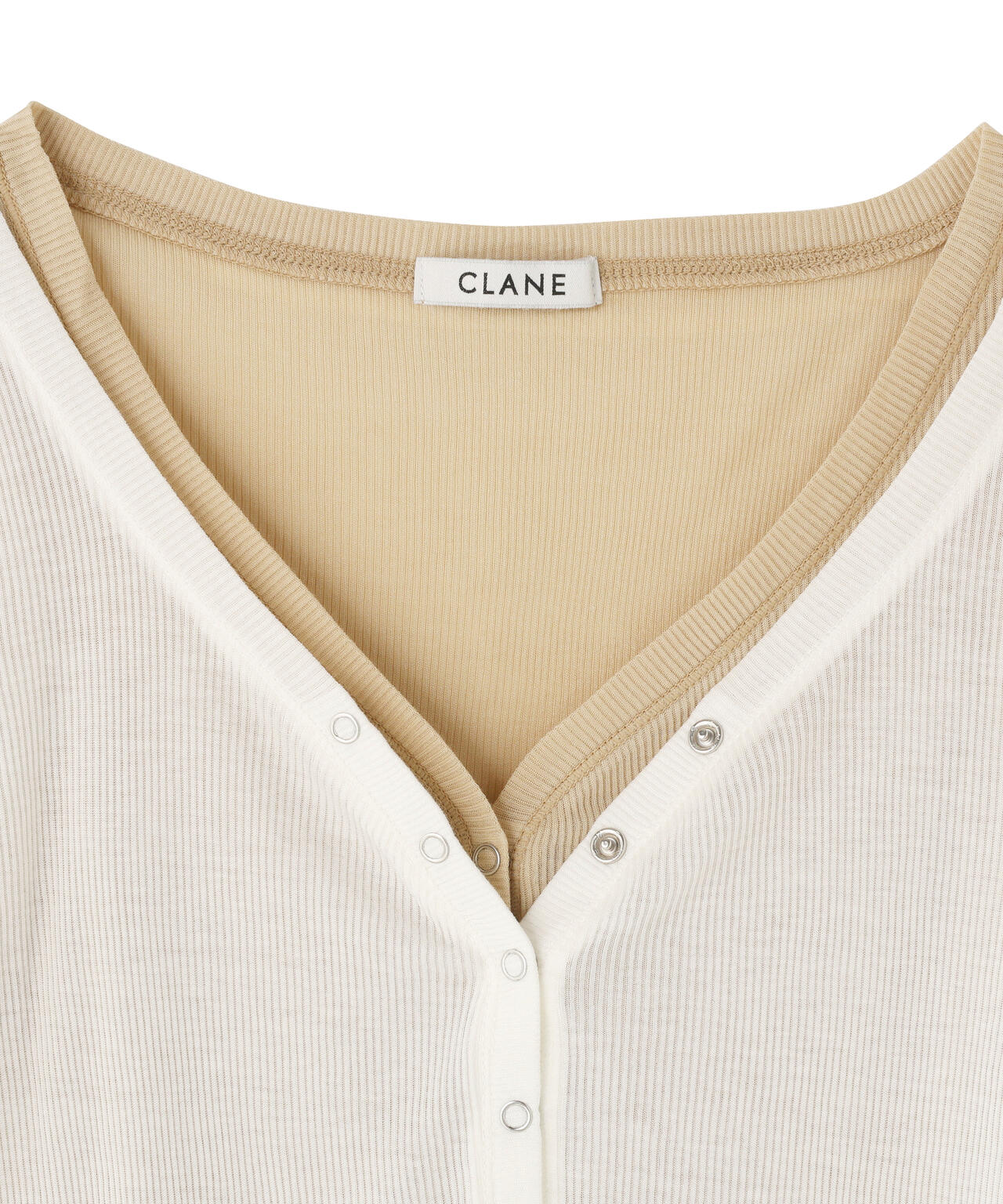 CLANE/クラネ/CURVED NECK LAYERED SET