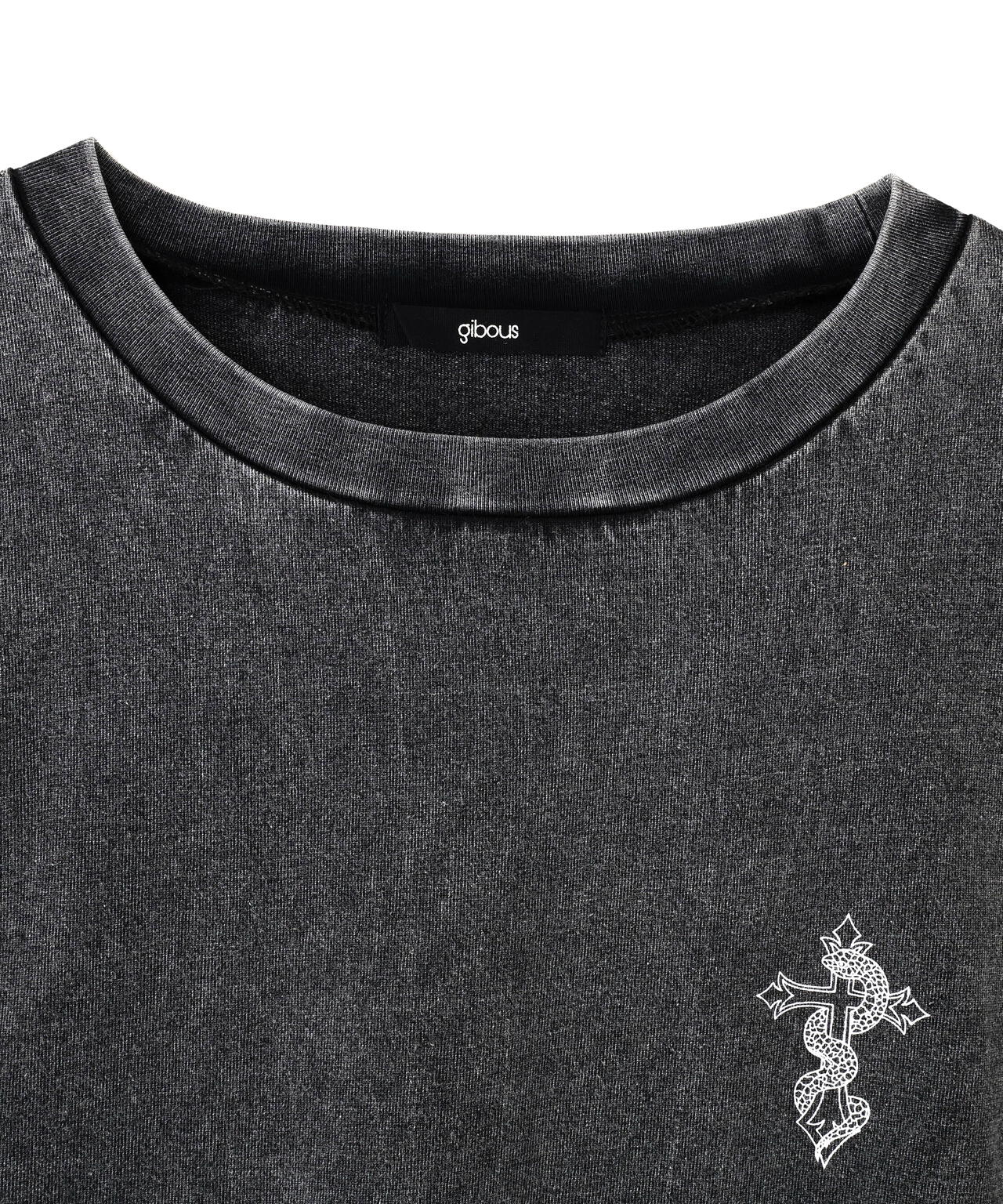 gibous/ギボス/Powder Anake Cross Long T shirt