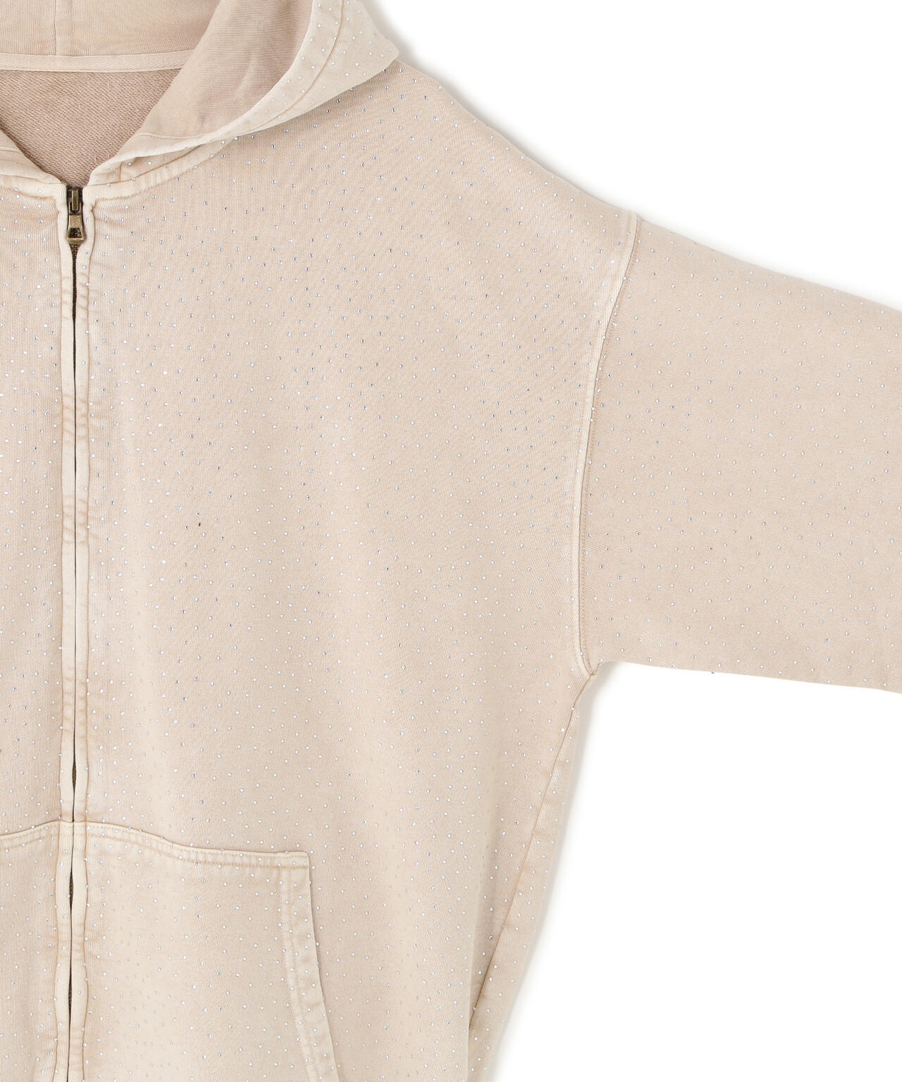 【WEB&DEPOT限定】DankeSchon/ダンケシェーン/RHINESTONE ZIP HOODIE