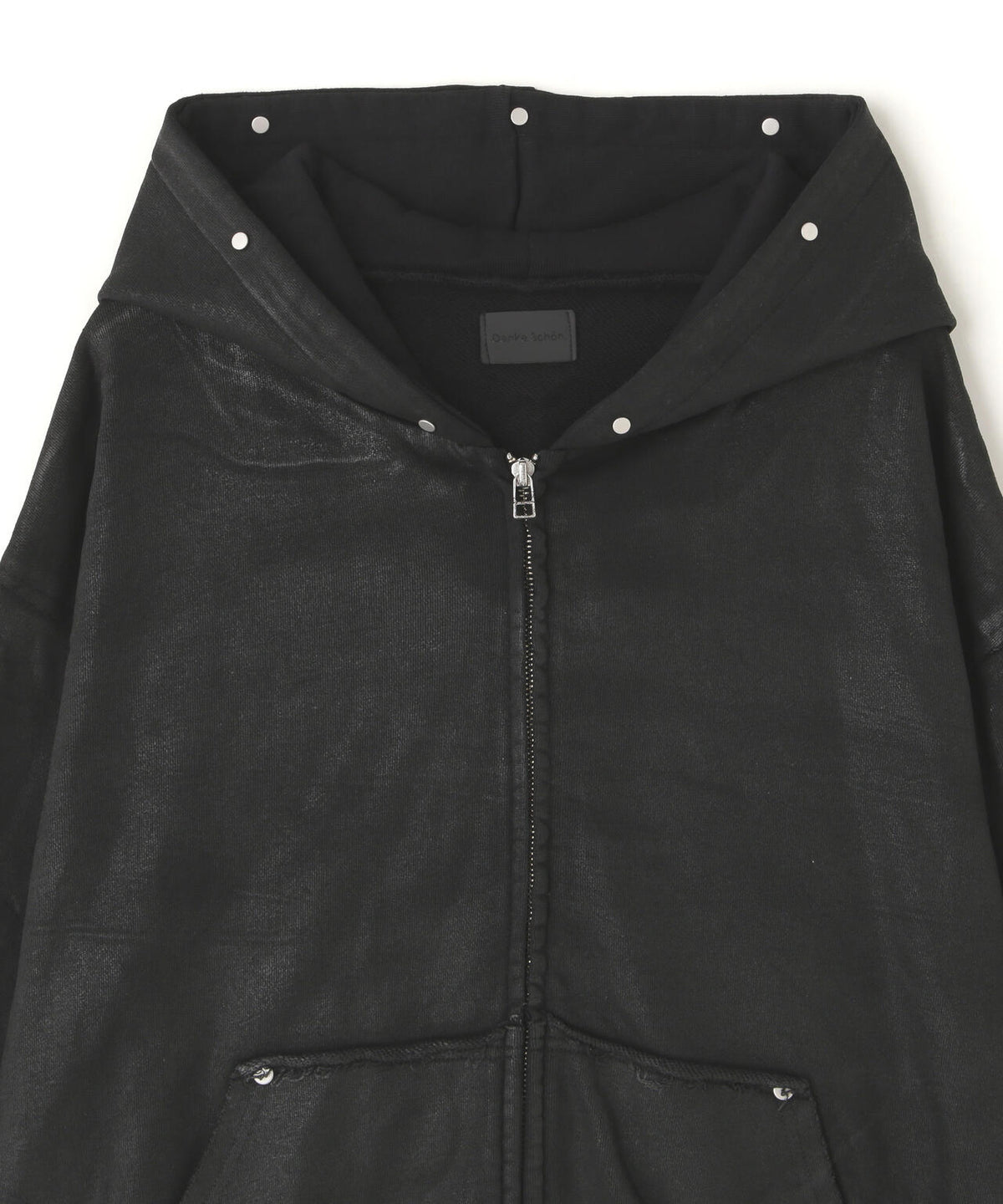 DankeSchon/ダンケシェーン/RUBBER SWEAT FUR ZIP HOODIE