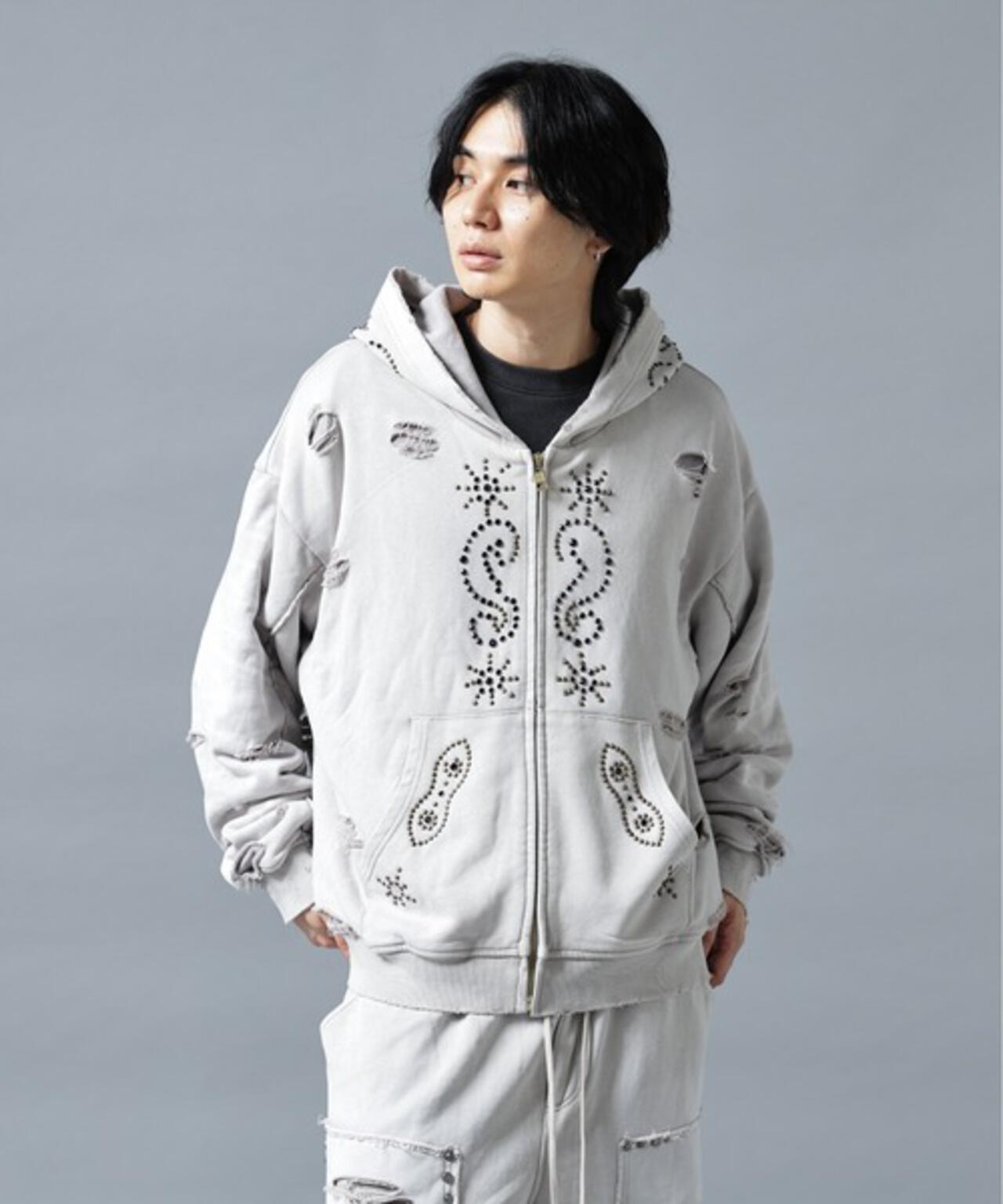 WEB&DEPOT限定】DankeSchon/ダンケシェーン/SULFER CHEMICAL SWEAT ZIP