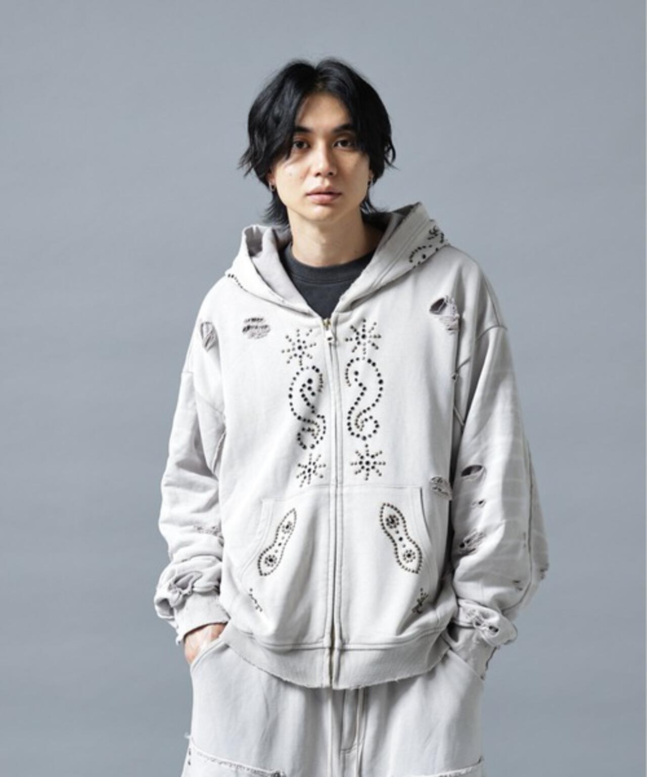 WEB&DEPOT限定】DankeSchon/ダンケシェーン/SULFER CHEMICAL SWEAT ZIP