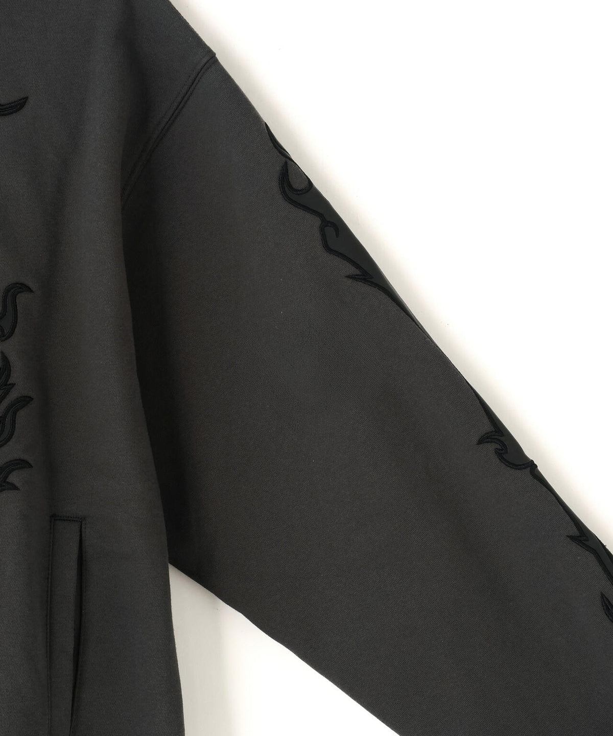 SUPPLIER/サプライヤー/Fire Bones Leather Patch Zip Hoodie