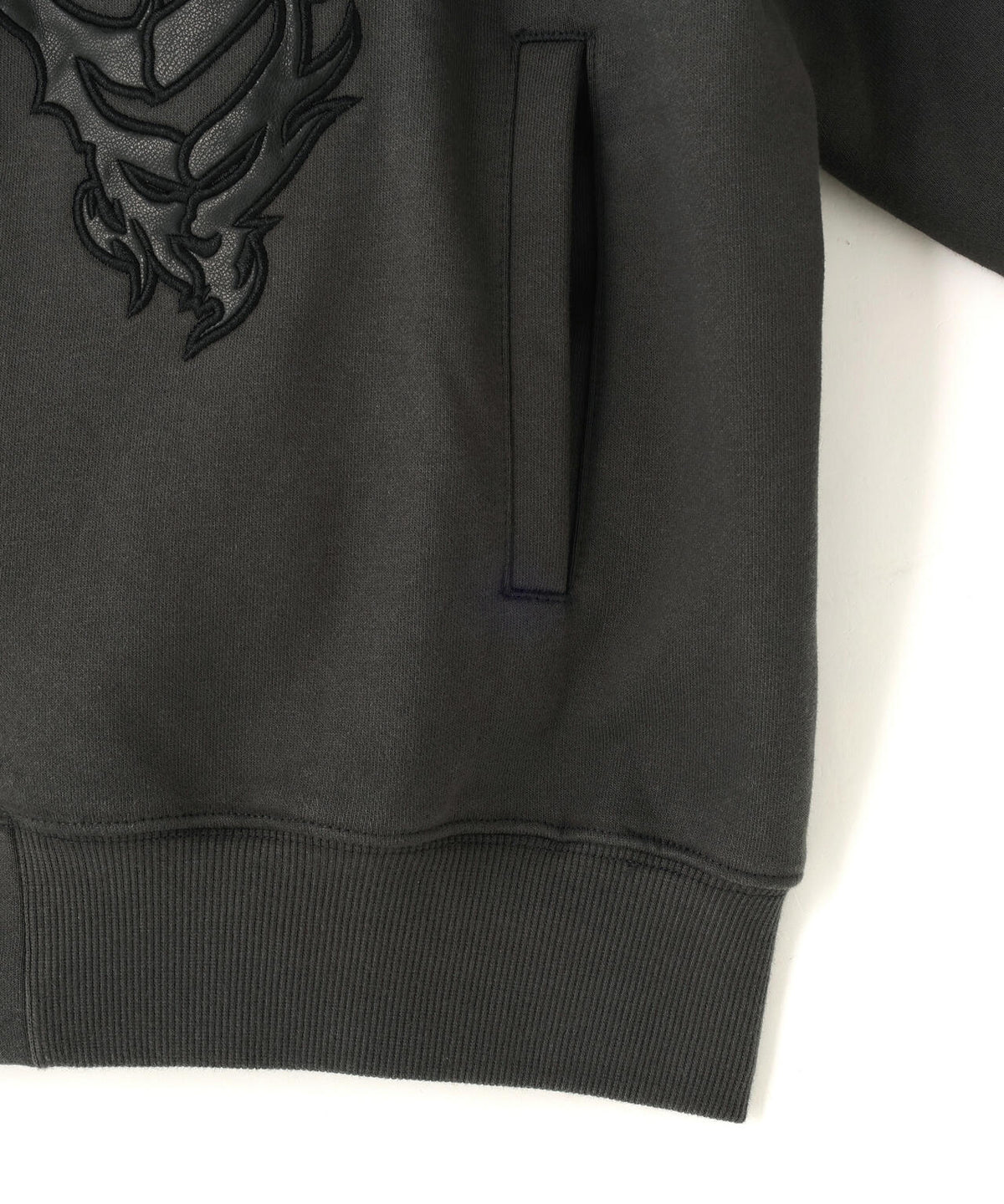 SUPPLIER/サプライヤー/Fire Bones Leather Patch Zip Hoodie