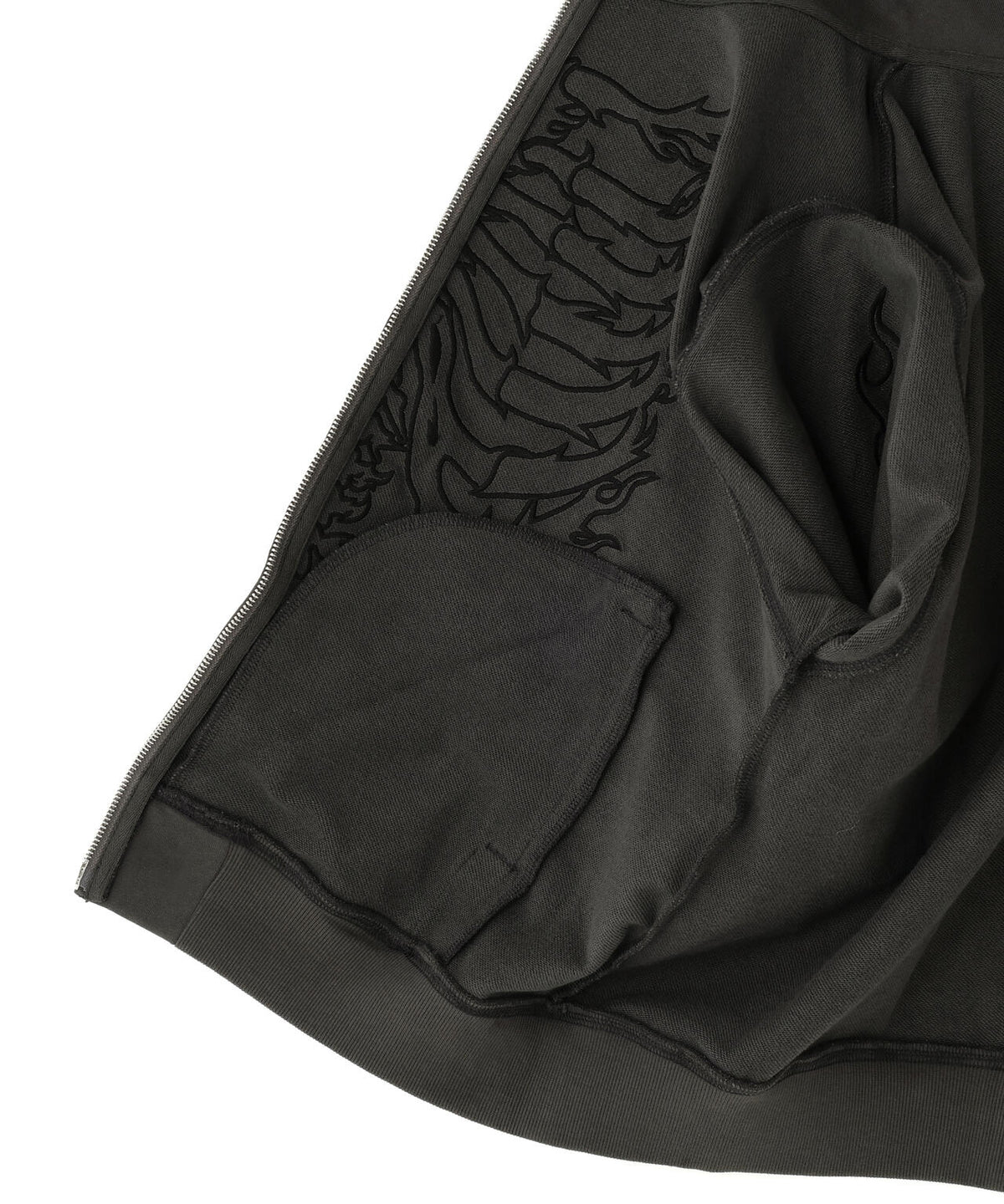 SUPPLIER/サプライヤー/Fire Bones Leather Patch Zip Hoodie