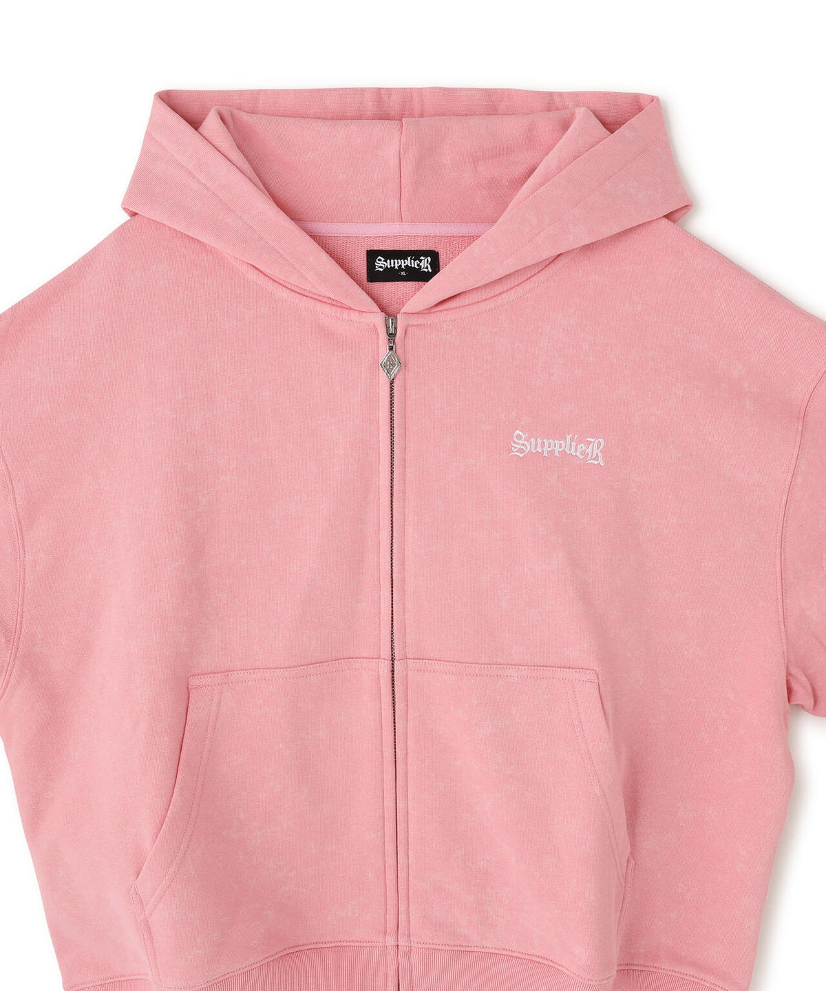 SUPPLIER/サプライヤー/Spray Cross Rhinestone Zip Hoodie