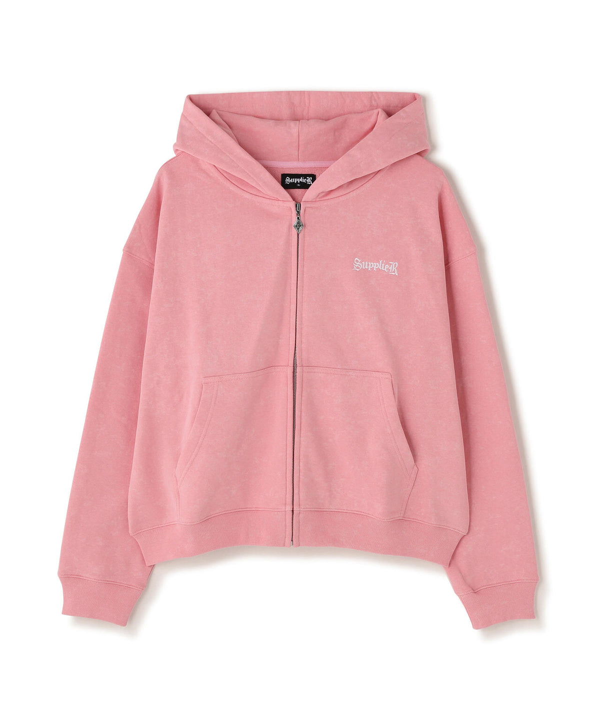 SUPPLIER/サプライヤー/Spray Cross Rhinestone Zip Hoodie